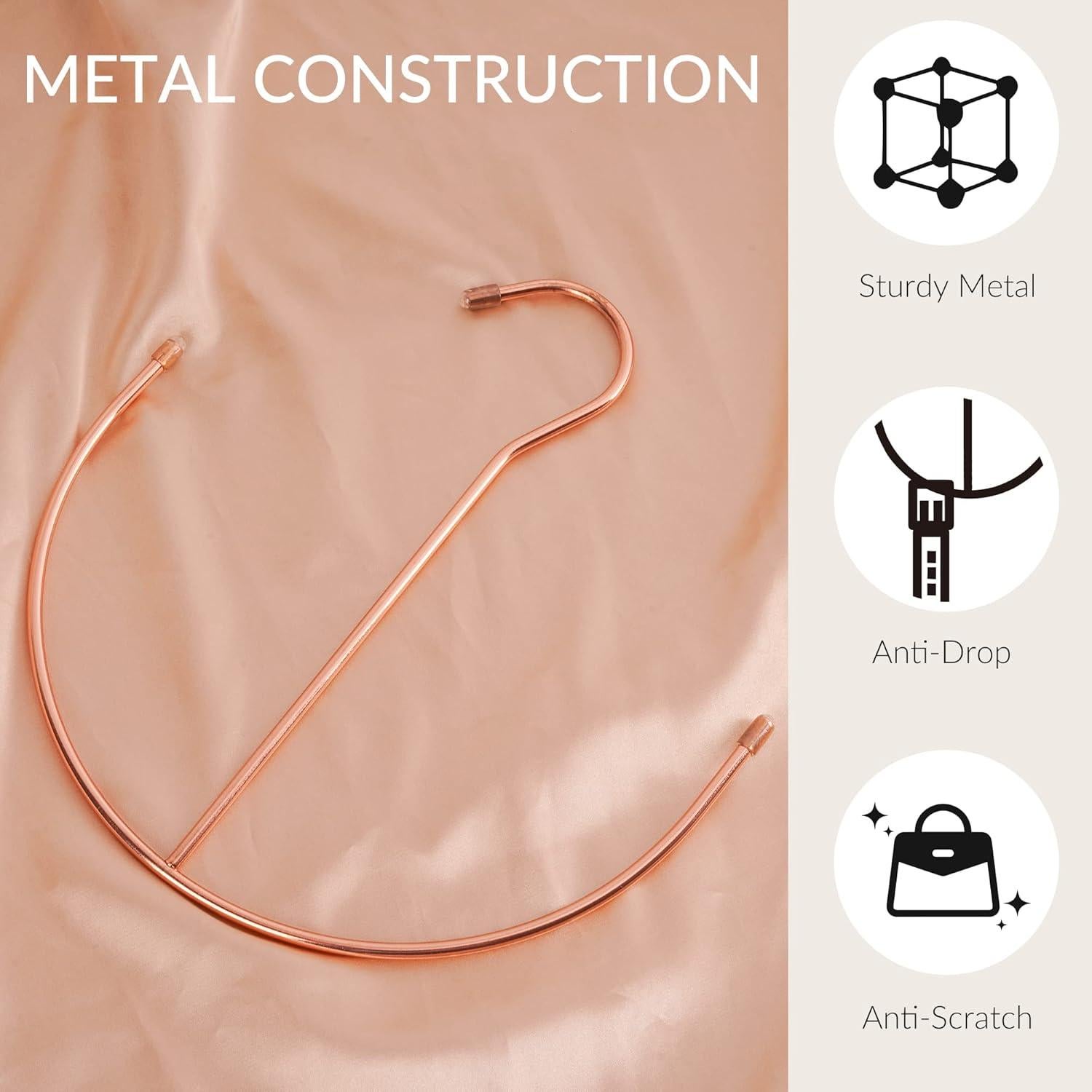 Soporte para Cinturones ZEDODIER Oro Rosa, Organizador Multifuncional