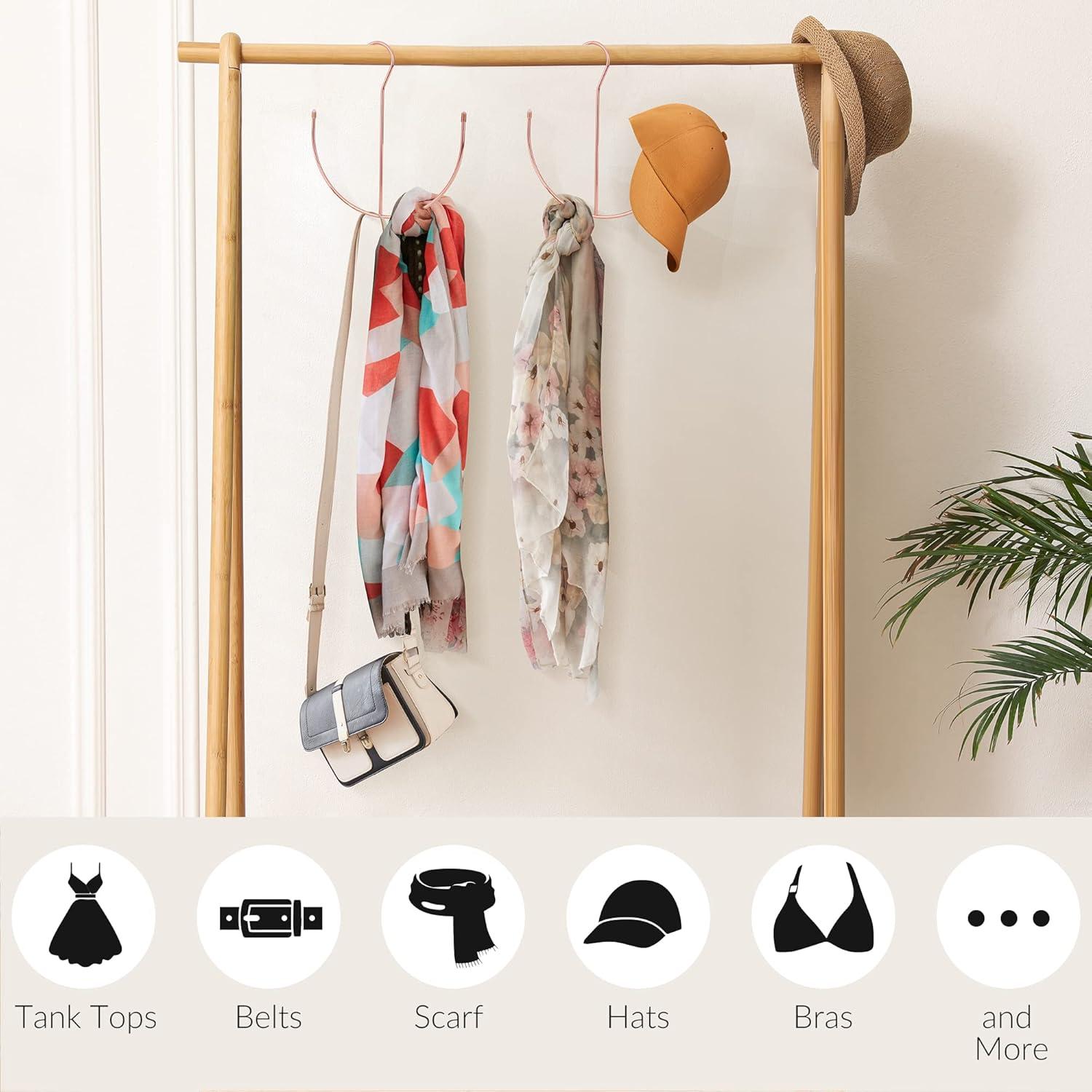 Soporte para Cinturones ZEDODIER Oro Rosa, Organizador Multifuncional