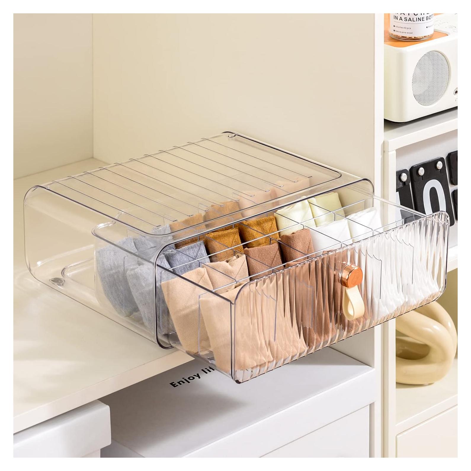 Organizador de Ropa Interior MSHOMELY 24 Celdas Transparente