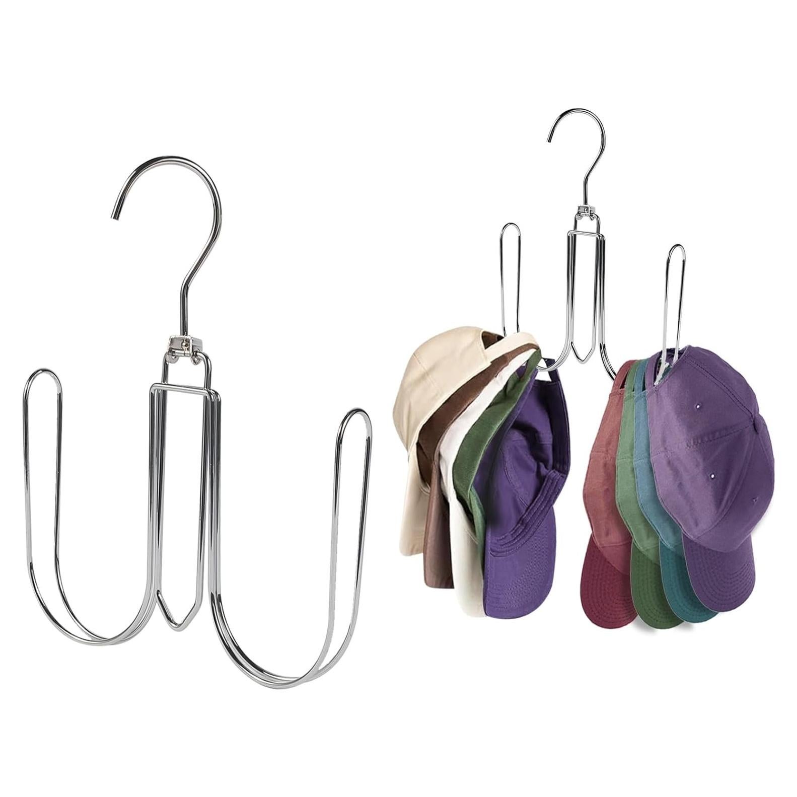 Organizador de Sombreros NAKBINX - 2 Perchas Metálicas 360°