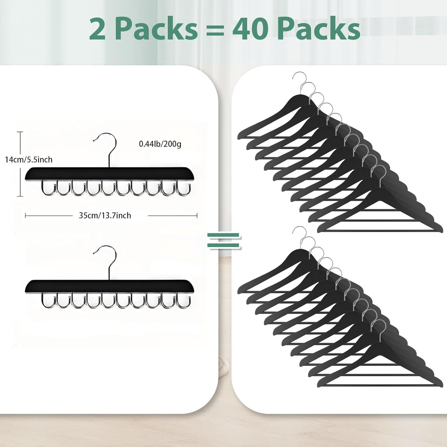 Percha Plegable Kalimdor para Sujetadores y Tops - 20 Ganchos