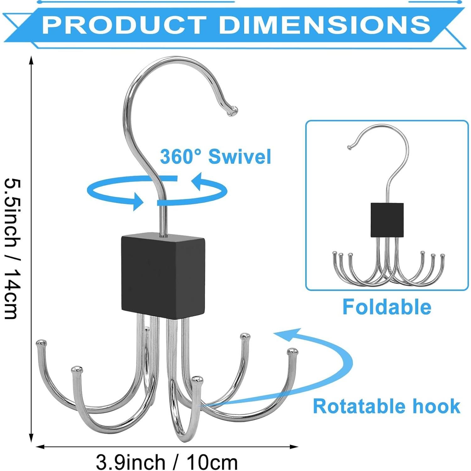 4 Perchas Rotativas Scartink para Top de Tanque y Cinturón