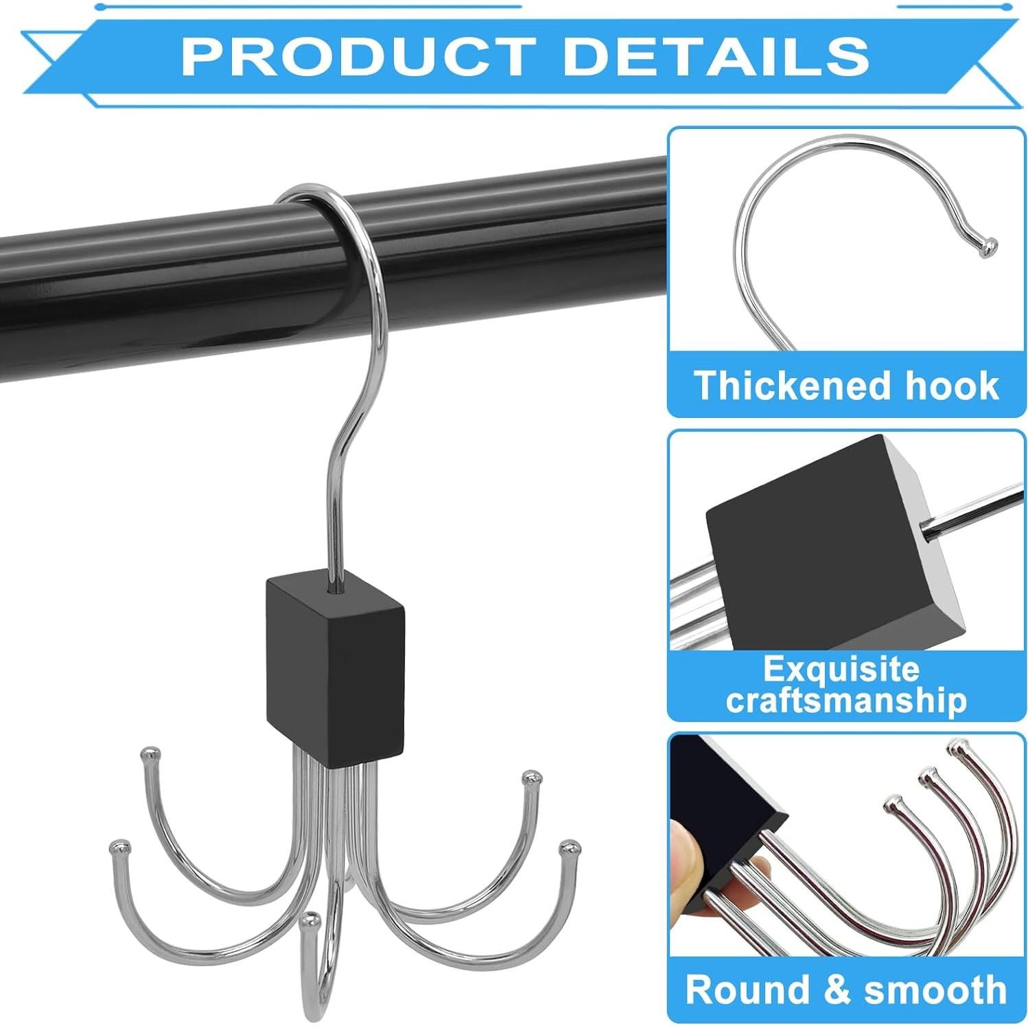 4 Perchas Rotativas Scartink para Top de Tanque y Cinturón