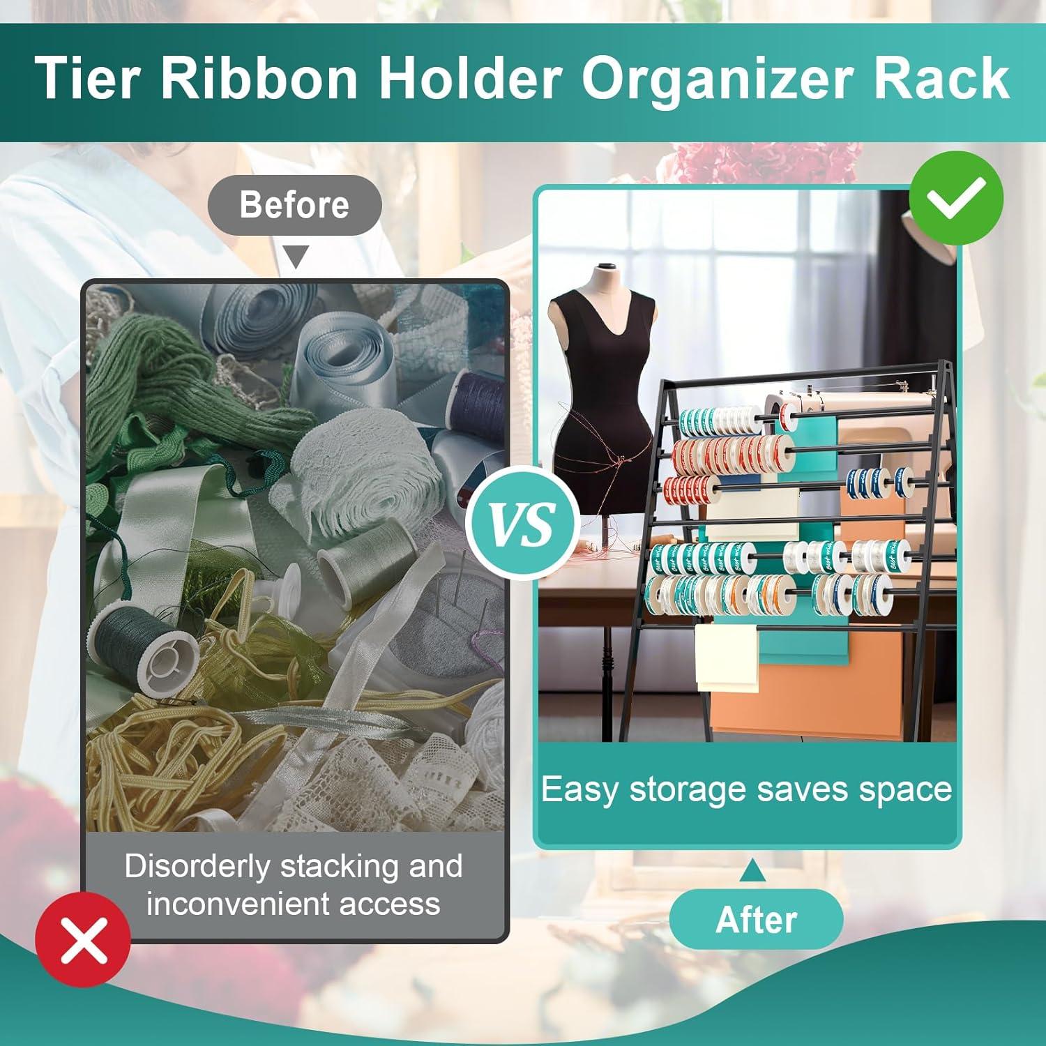 Organizador de Cinta de Metal QJSZMEI 15 Niveles 80x40x120cm