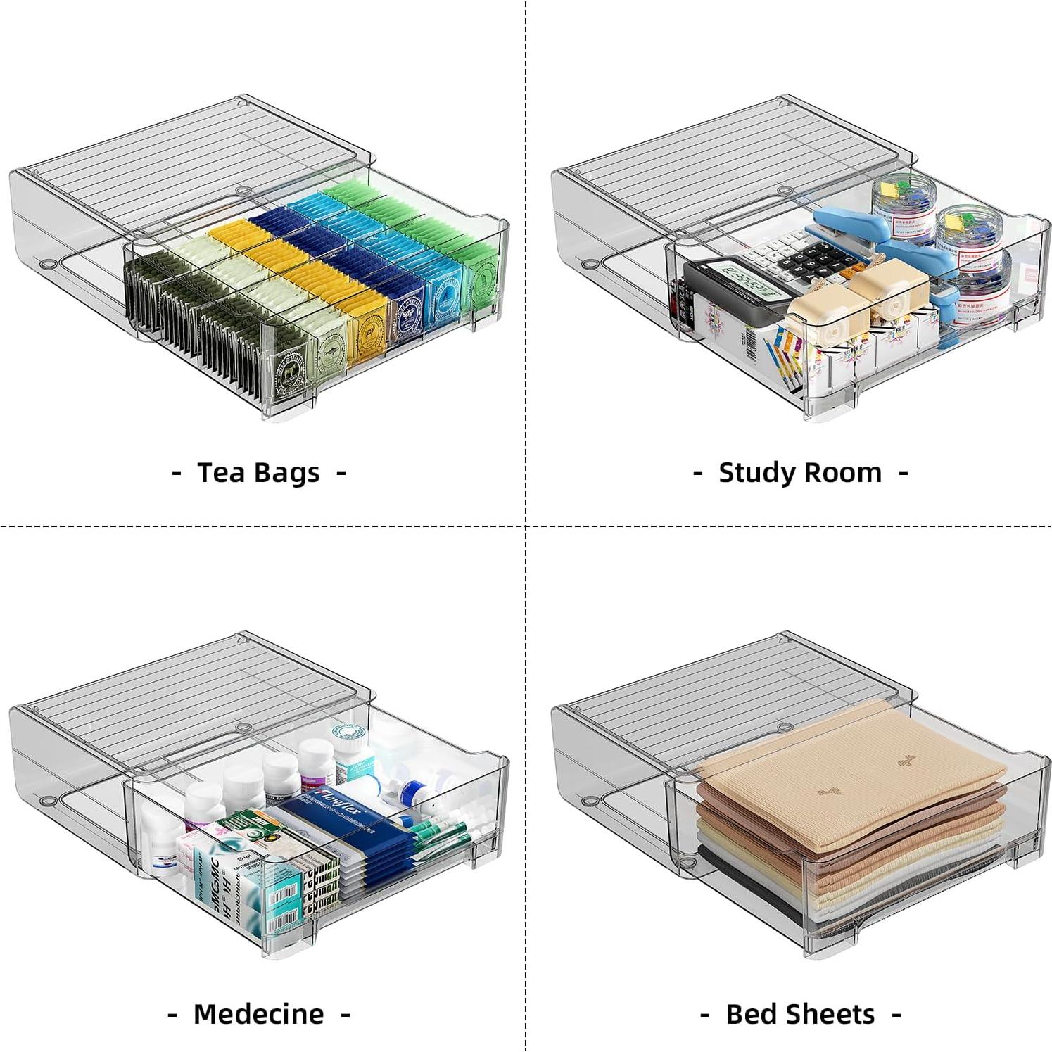 Organizador de Ropa Interior HOYOJA 24 Celdas Transparente