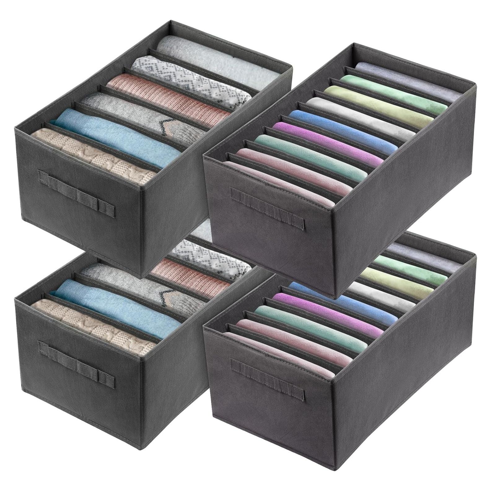 Organizador de Ropa Grande Ohlove 6/9 Compartimentos Gris