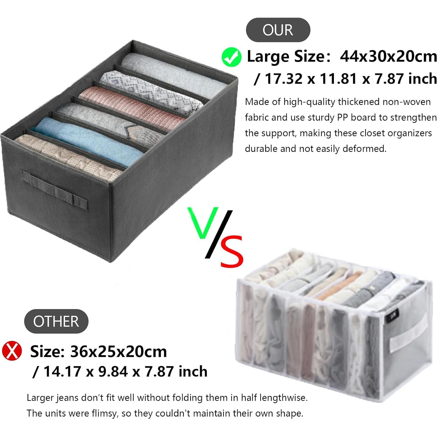 Organizador de Ropa Grande Ohlove 6/9 Compartimentos Gris