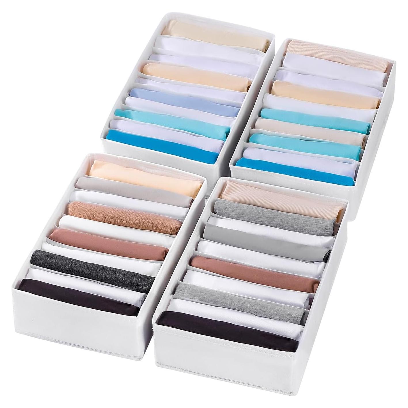 Organizador de Cajón para Ropa Coorganisers 10 Compartimentos Blanco