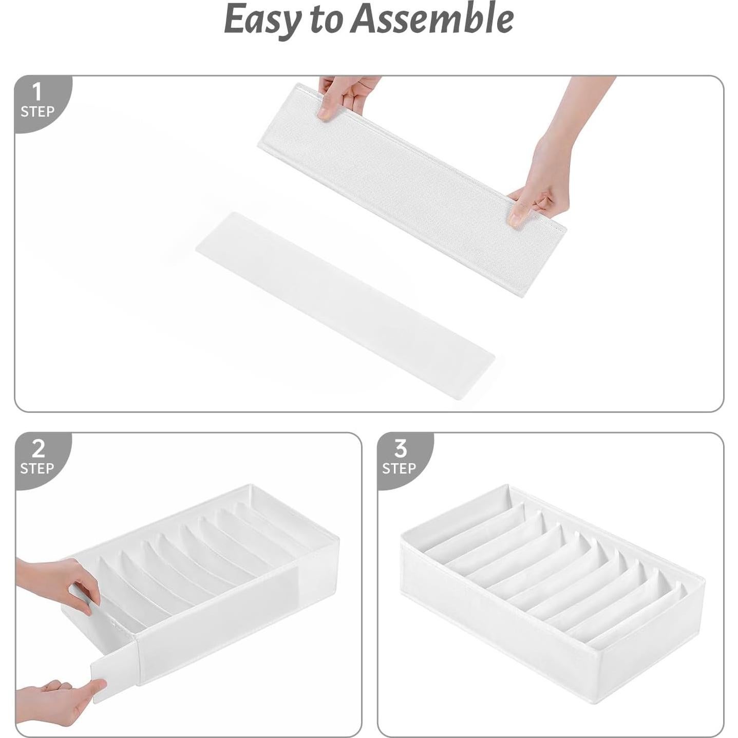 Organizador de Cajón para Ropa Coorganisers 10 Compartimentos Blanco