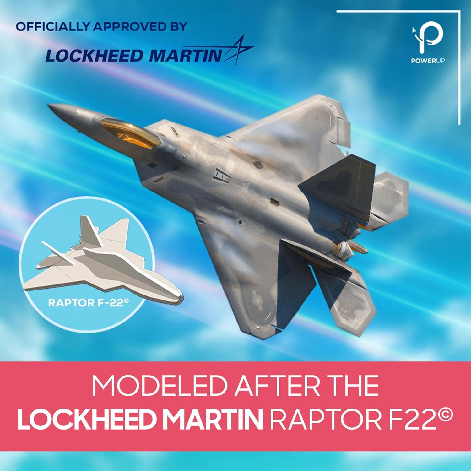 POWERUP F-22 Raptor Kit de Espuma Controlado por App