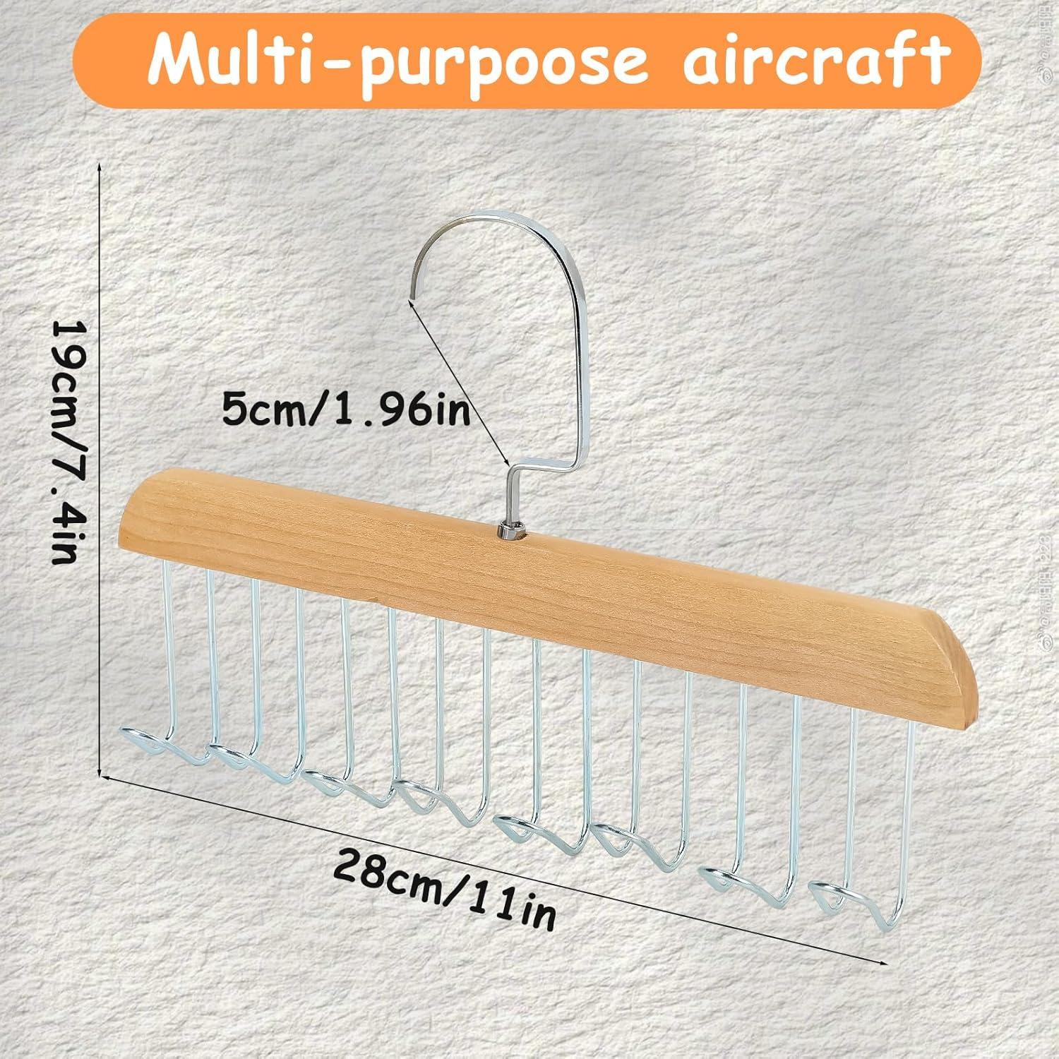 Perchas Antideslizantes x2 xbaiyanr 27.94 cm 360° para Closet