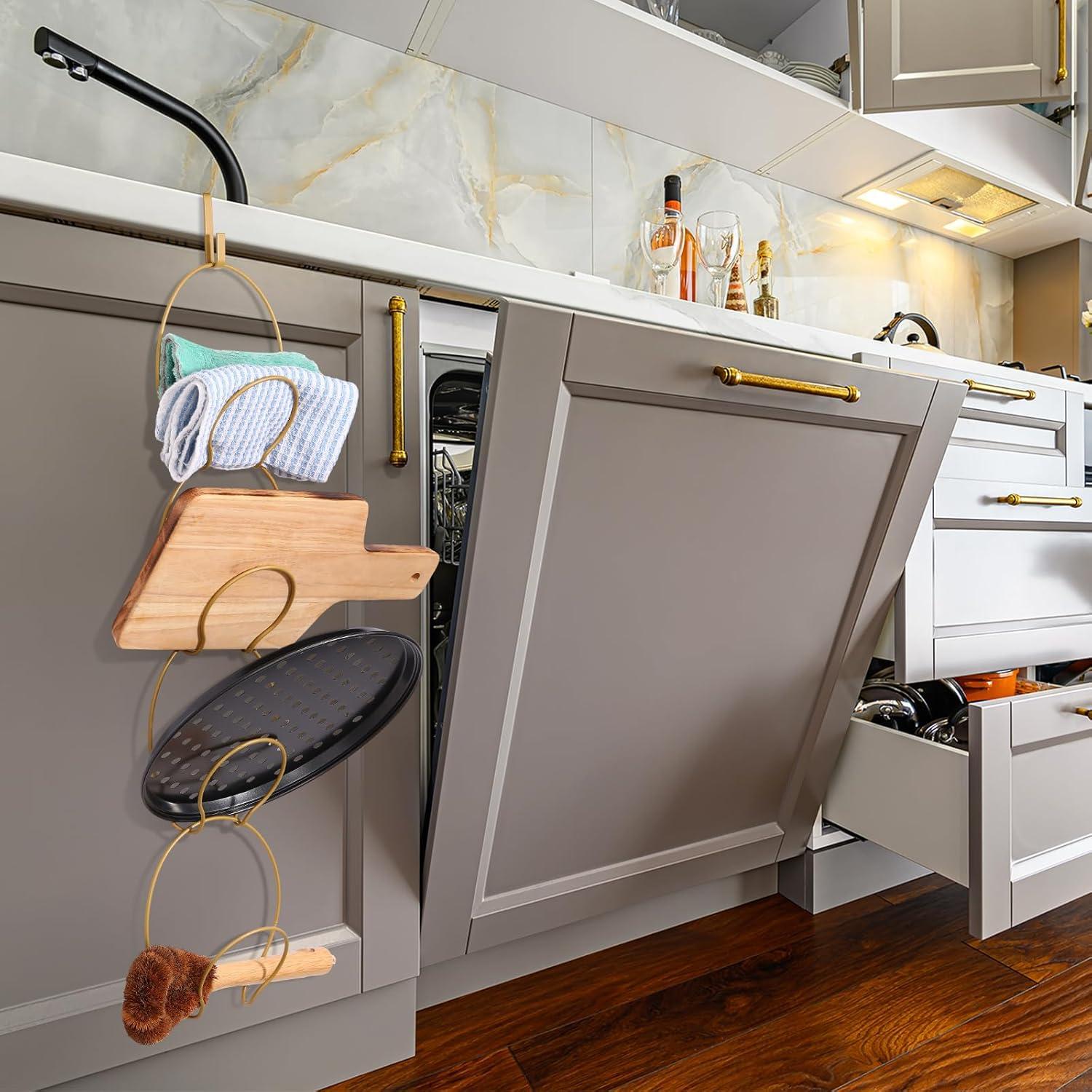 Soporte para Sombreros Yerliker 16 Piezas Dorado Metal