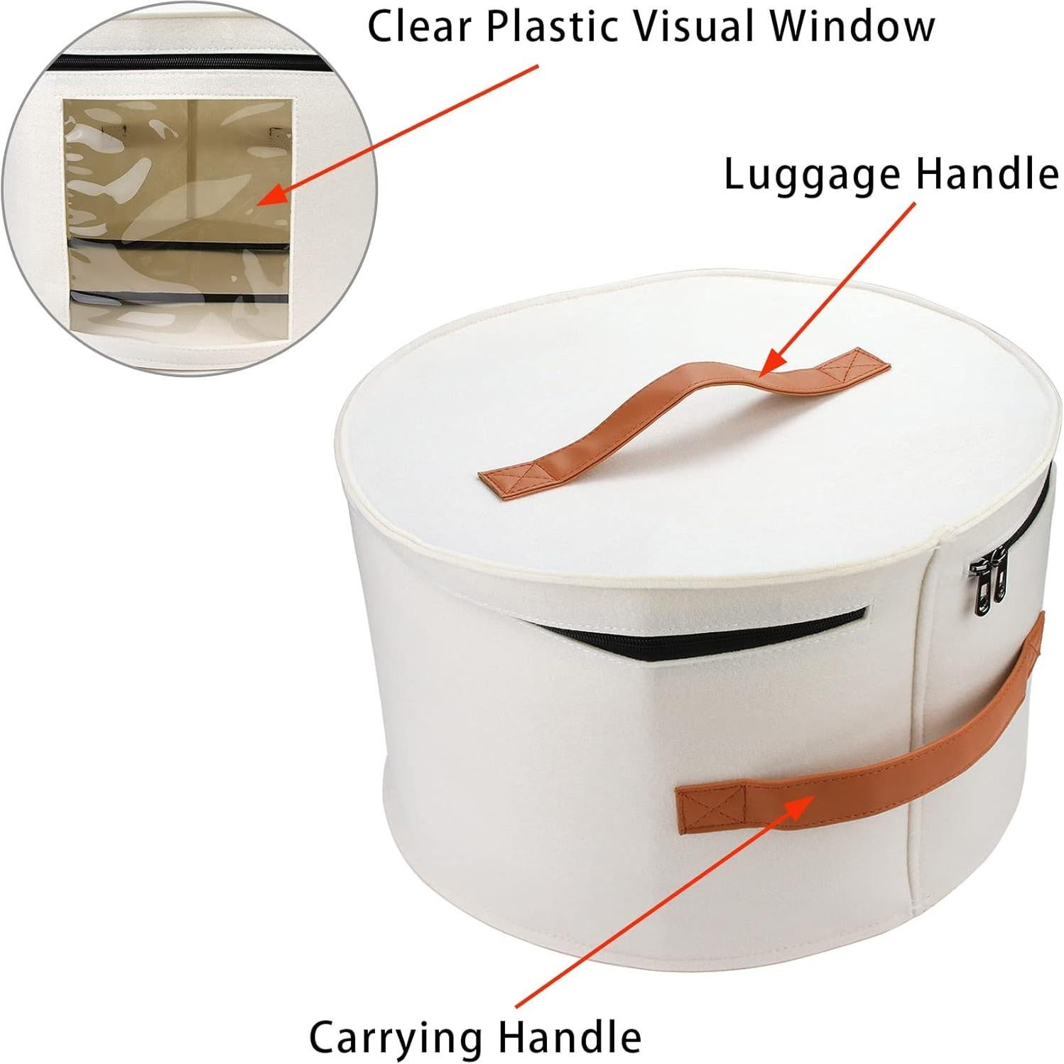 Caja de Almacenamiento de Sombreros VanlonPro 40.64 cm x 25.4 cm