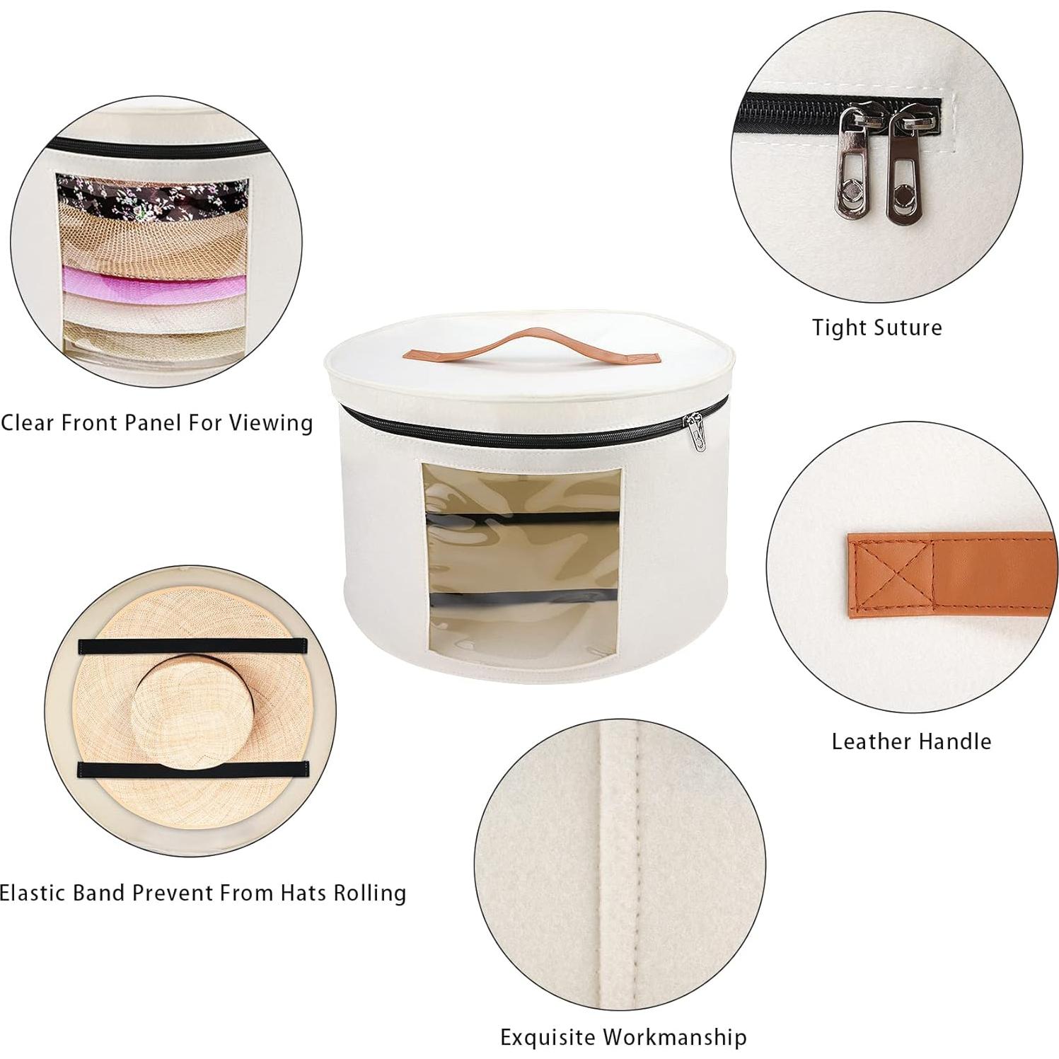 Caja de Almacenamiento de Sombreros VanlonPro 40.64 cm x 25.4 cm