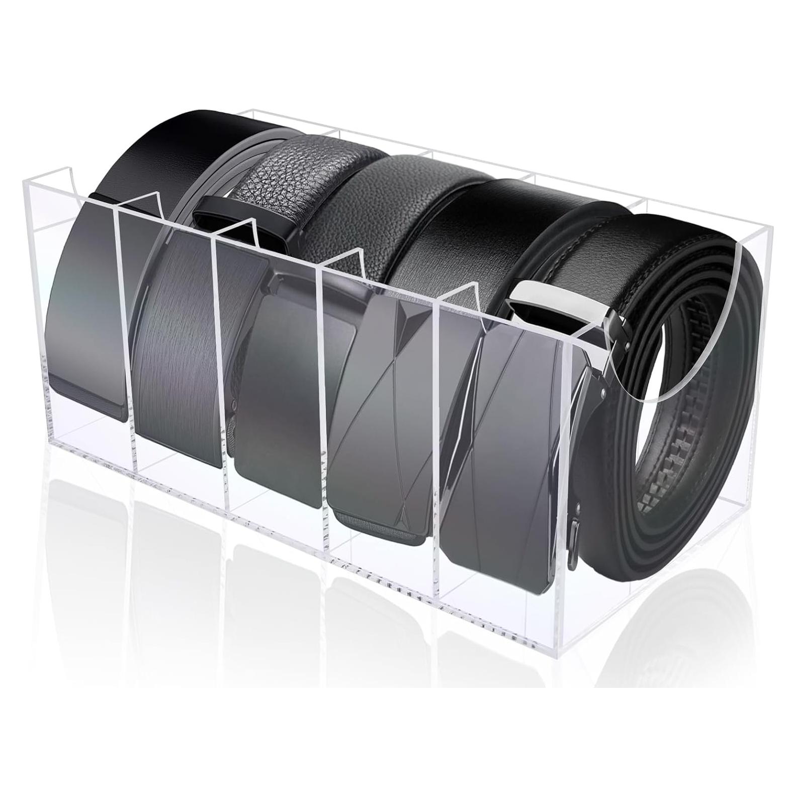 Organizador de Cinturones HAKDAY Acrílico 5 Compartimentos