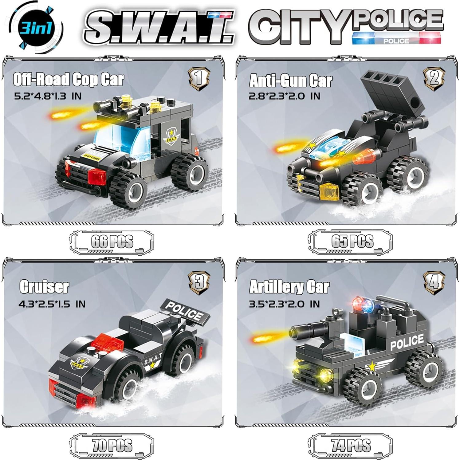 Set de Construcción Policía SWAT 1110 Piezas EP Ejercicio y Juego