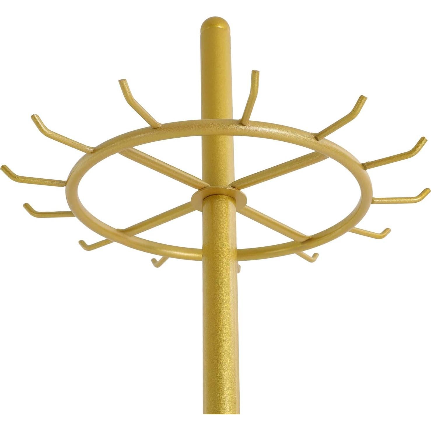 Soporte de exhibición de cinturones y corbatas kunghei oro 168cm