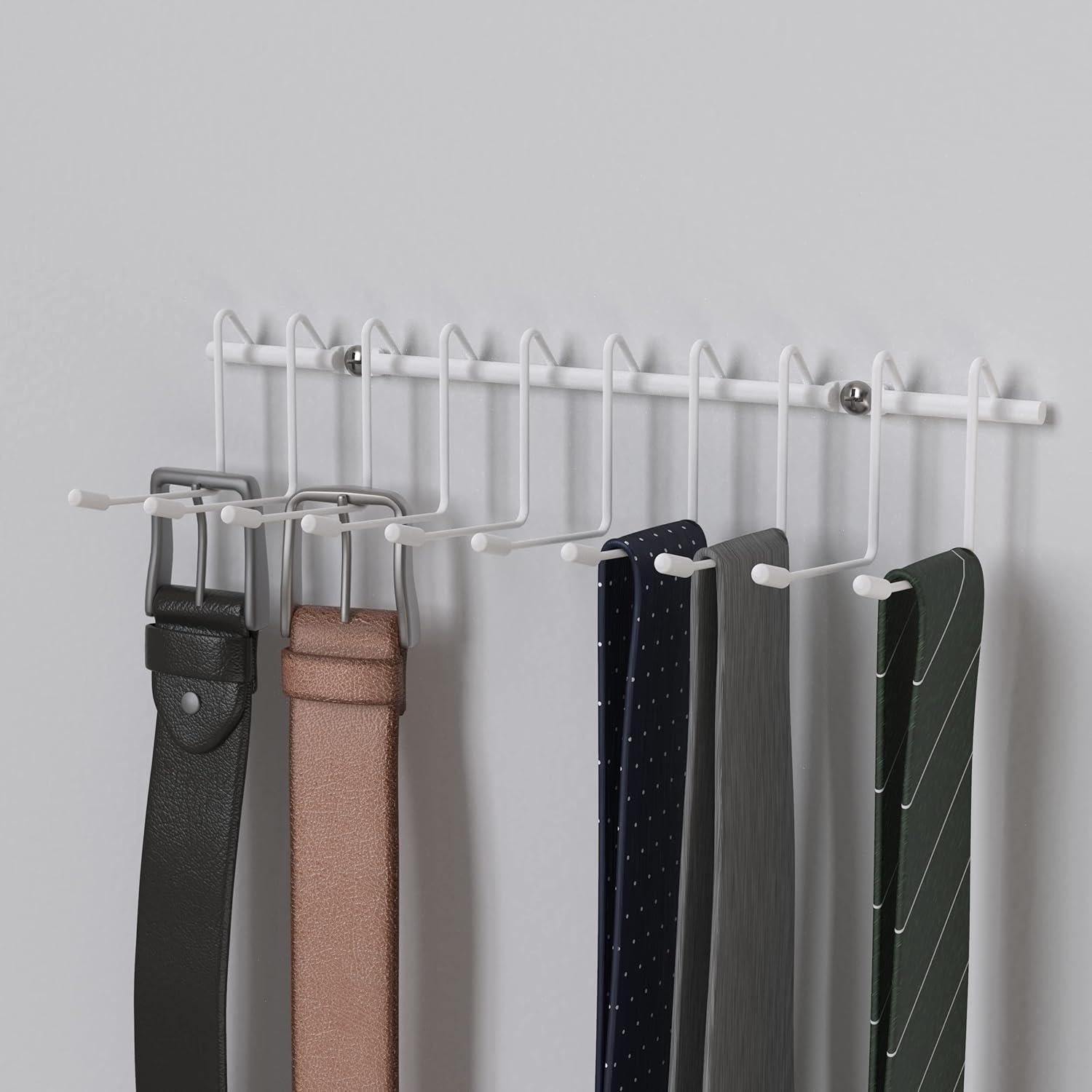 Rack Colgante ClosetMaid 10 Ganchos Organizador Blanco