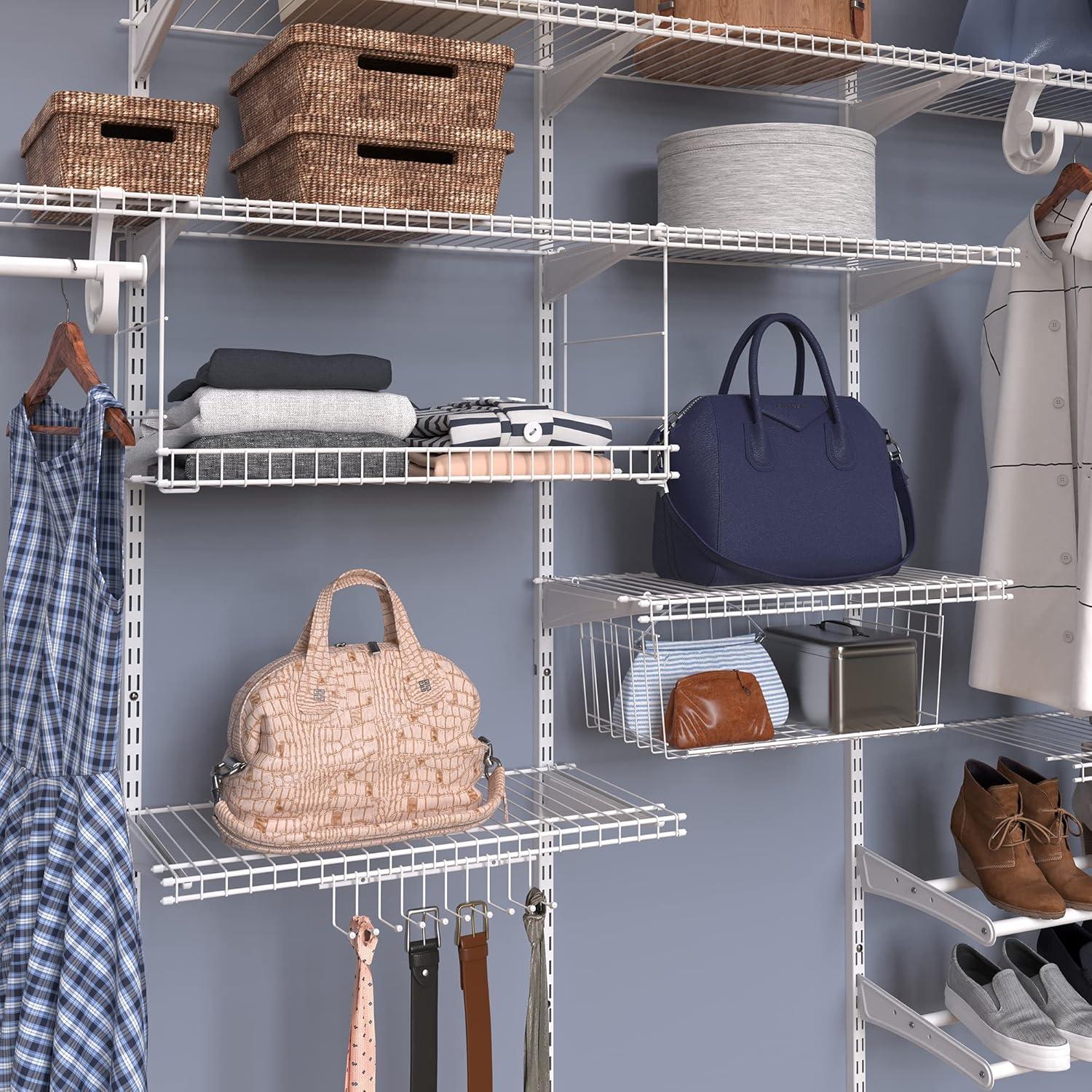 Rack Colgante ClosetMaid 10 Ganchos Organizador Blanco