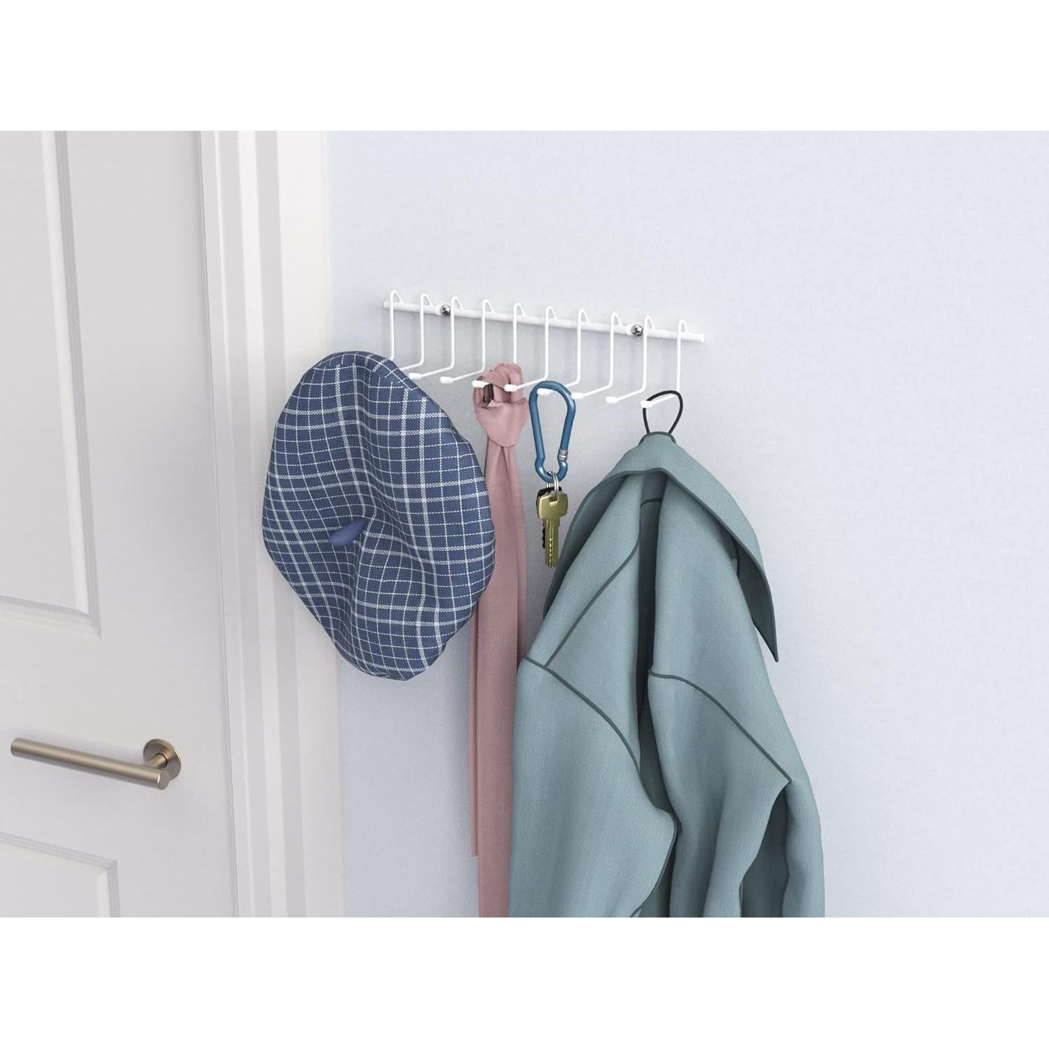 Rack Colgante ClosetMaid 10 Ganchos Organizador Blanco