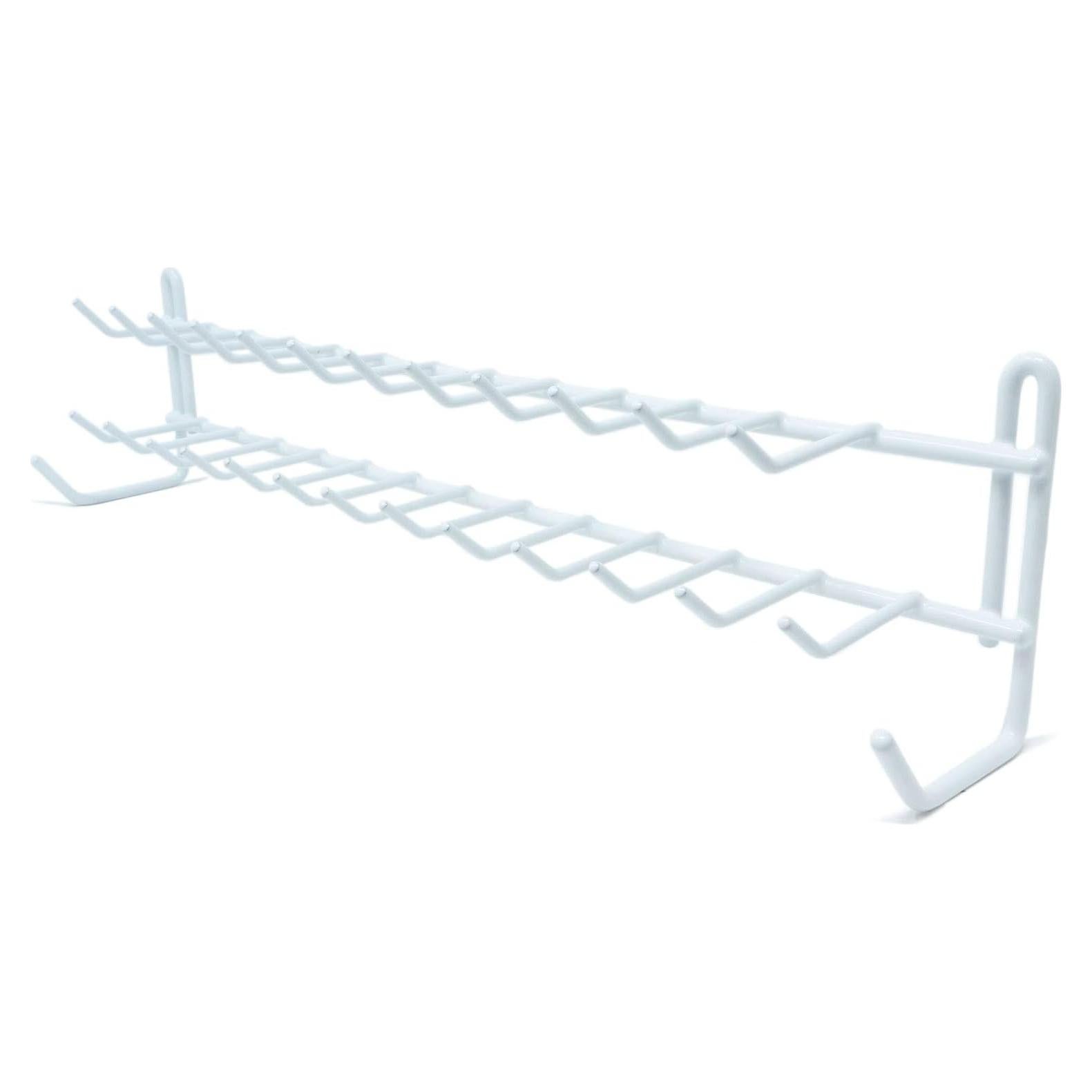 Organizador de Corbatas y Cinturones Huji Blanco 35.56x8.89cm