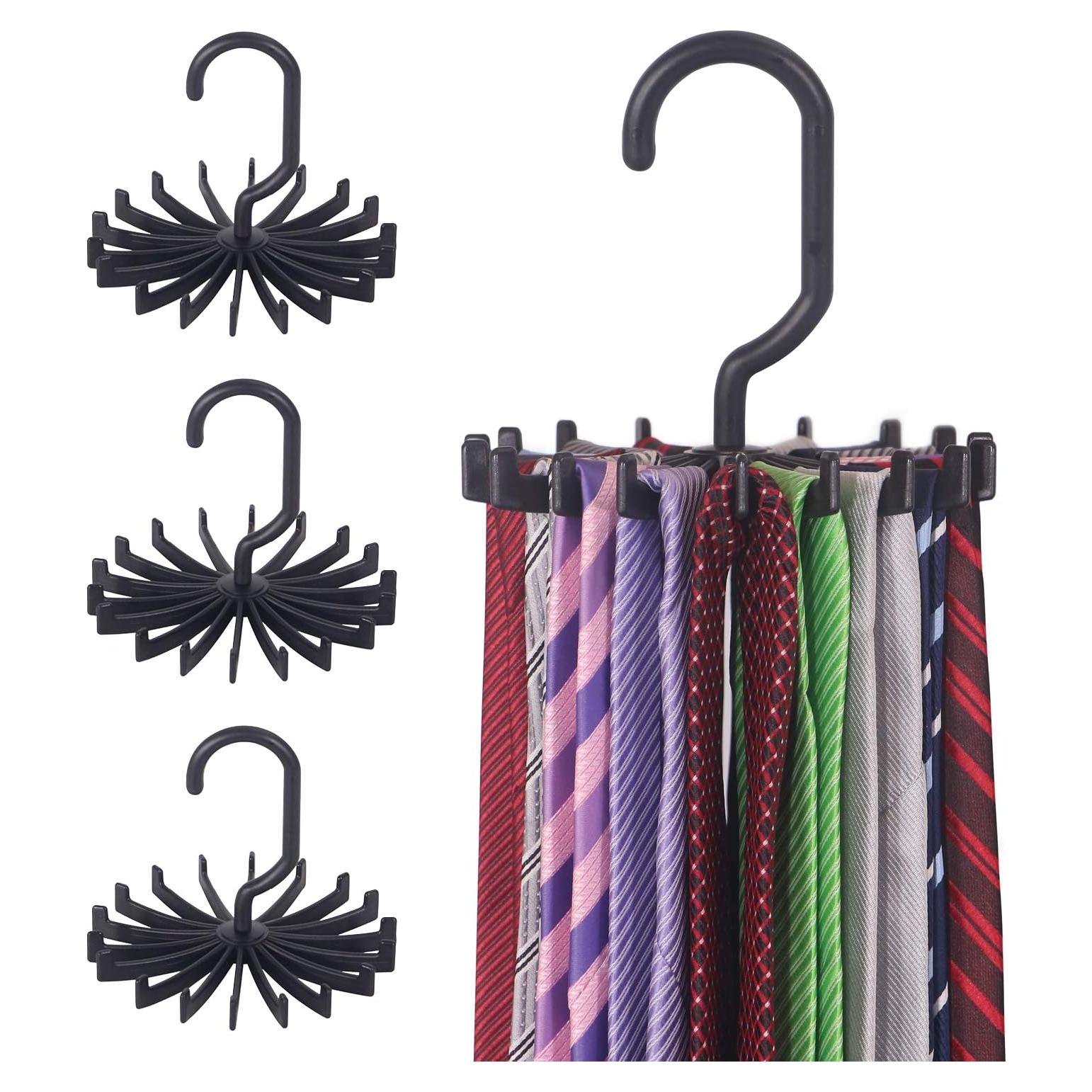 Organizador de Ganchos para Corbatas DIOMMELL - Juego de 4 Piezas
