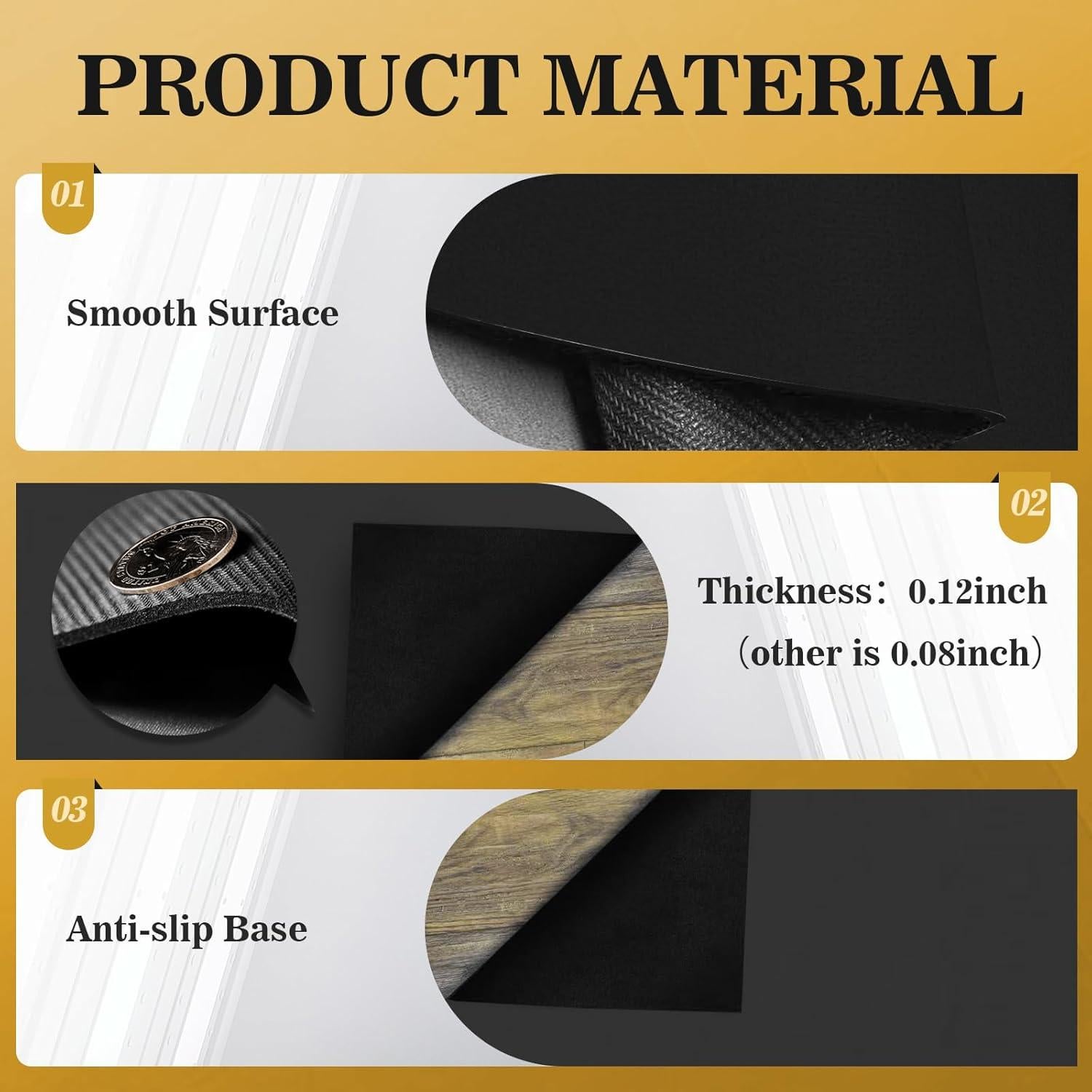 Alfombrilla de Mahjong YCK 80x80 cm Antideslizante y Sin Arrugas