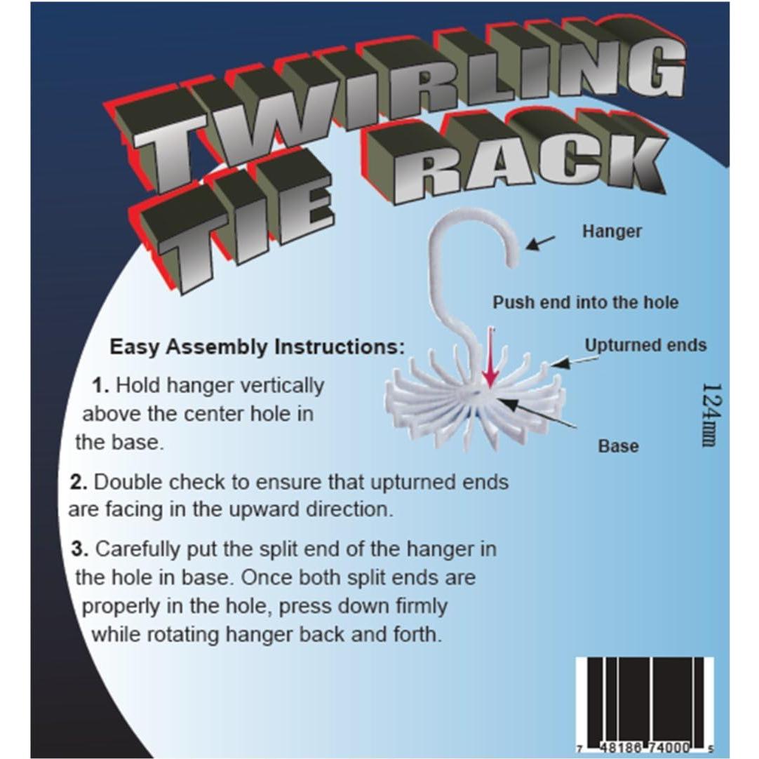 Perchero Giratorio Closet Complete para 20 Corbatas o Cinturones