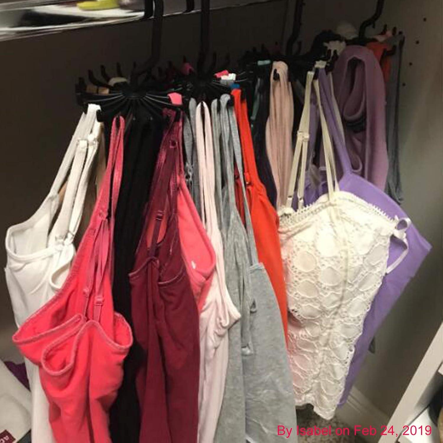 Organizador de Corbatas Z ZICOME 3 Paquetes Blanco 20 Ganchos