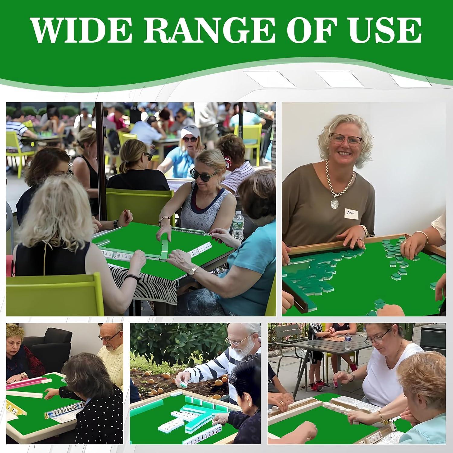 Alfombrilla de Mahjong YCK Grande Antideslizante 80x80 cm