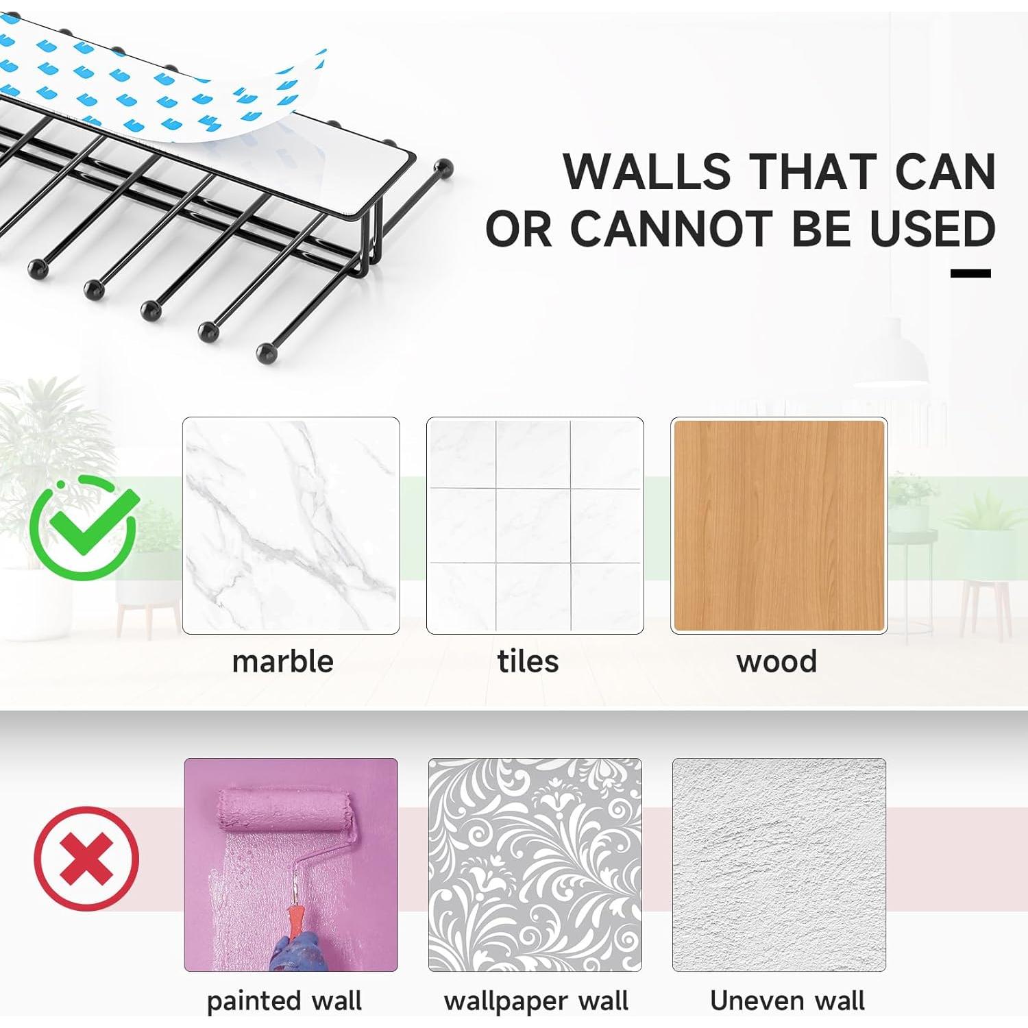 Soporte de Corbatas Loxsun Montado en Pared con 20 Ganchos