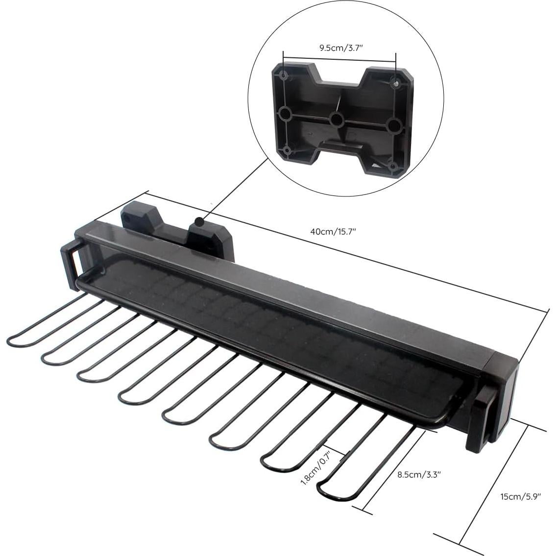 Soporte Extensible para Corbatas y Cinturones HOWHY 40 cm