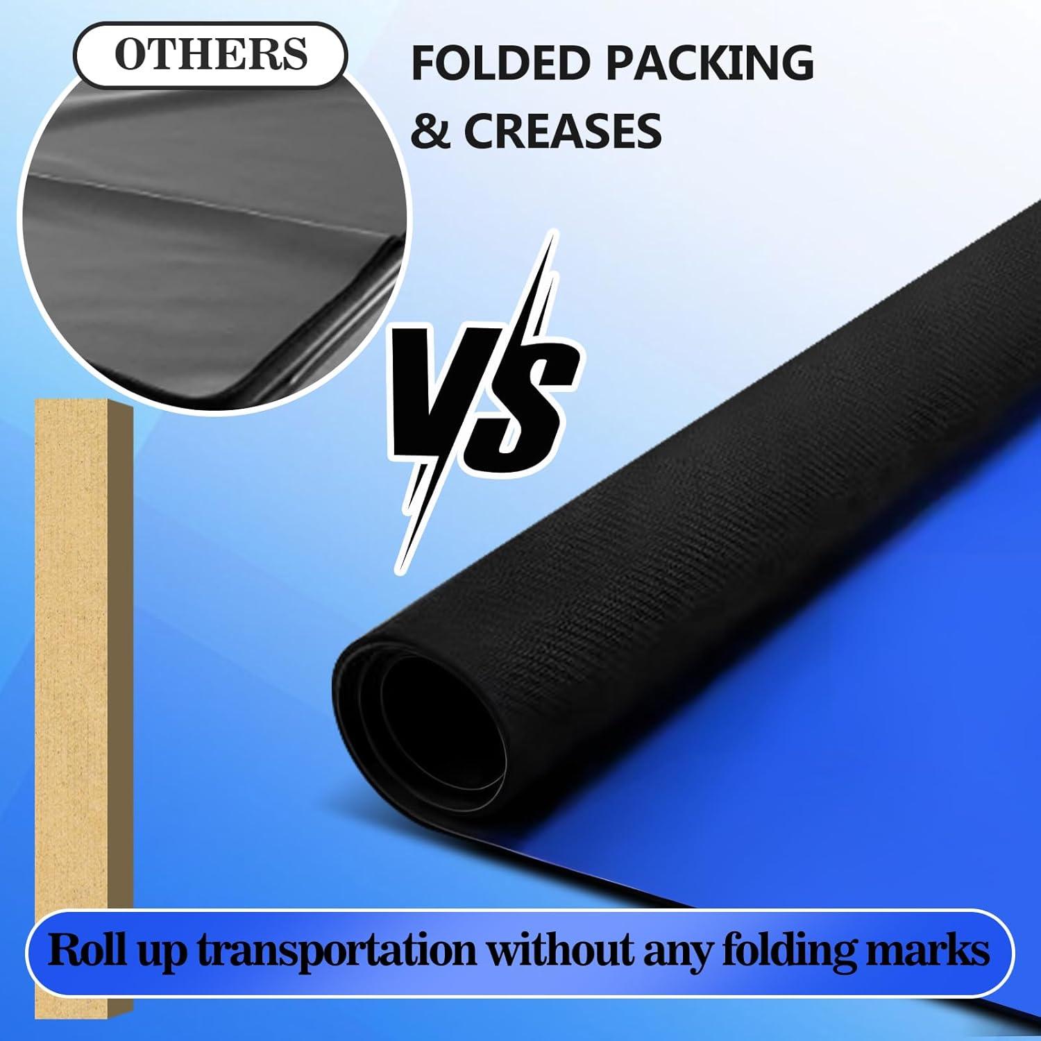 Alfombrilla de Mahjong YCK 80x80 cm Antideslizante y Sin Arrugas