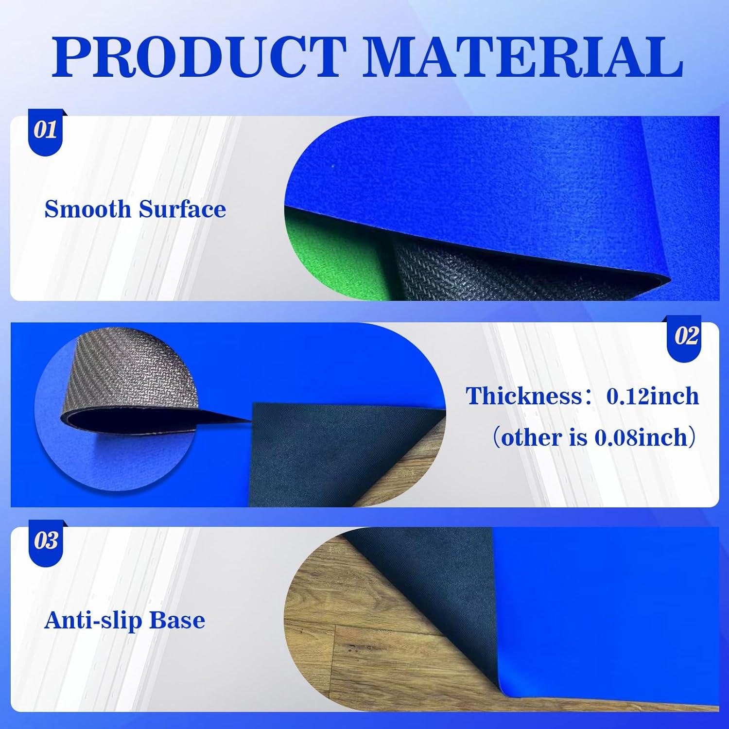 Alfombrilla de Mahjong YCK 80x80 cm Antideslizante y Sin Arrugas