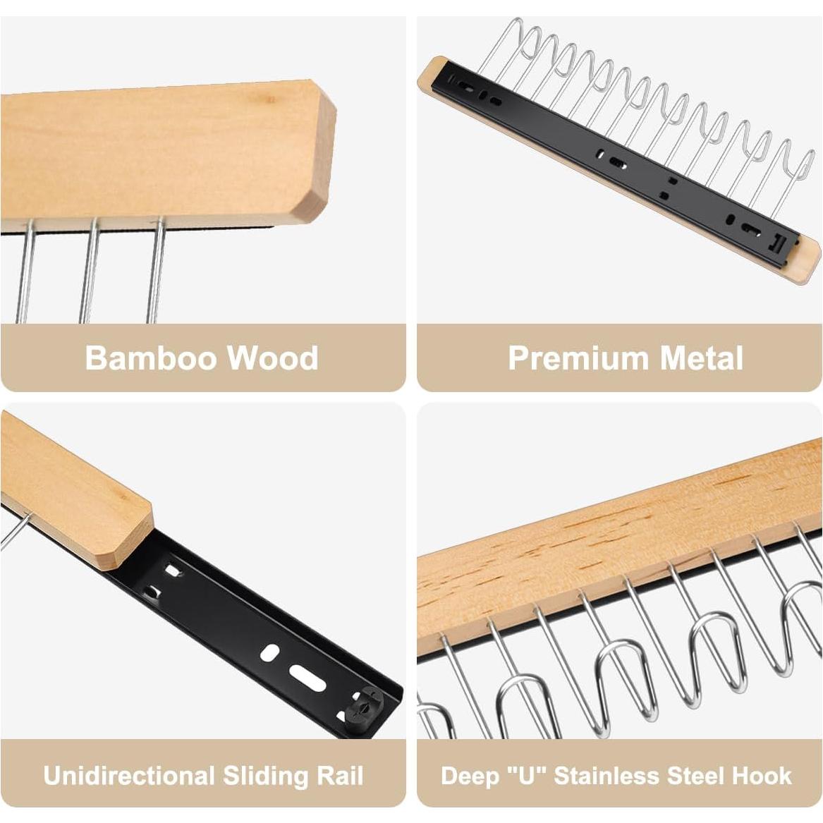 Varilla de Valet FOTRIC 30 cm Izquierda para Closet - 2 Piezas