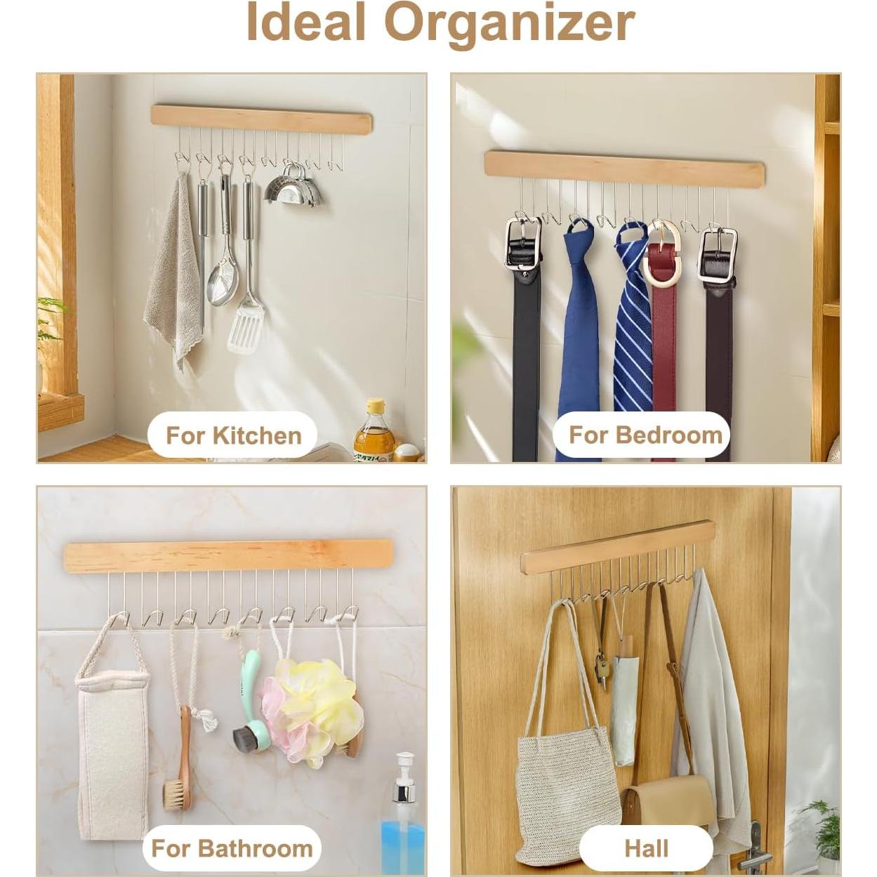 Varilla de Valet FOTRIC 30 cm Izquierda para Closet - 2 Piezas