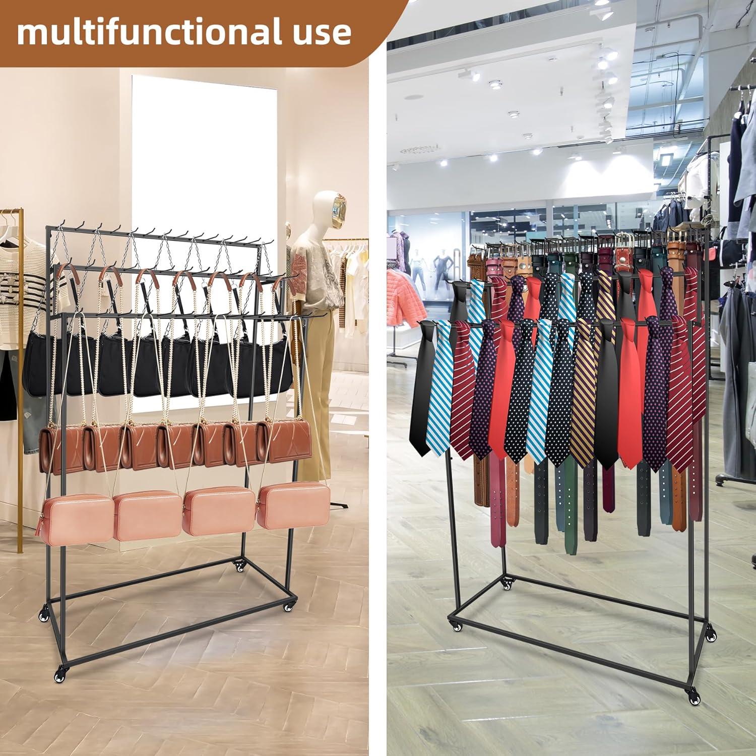 Organizador de Cinturones MikaYYeaga 3 Niveles 42 Ganchos Negro