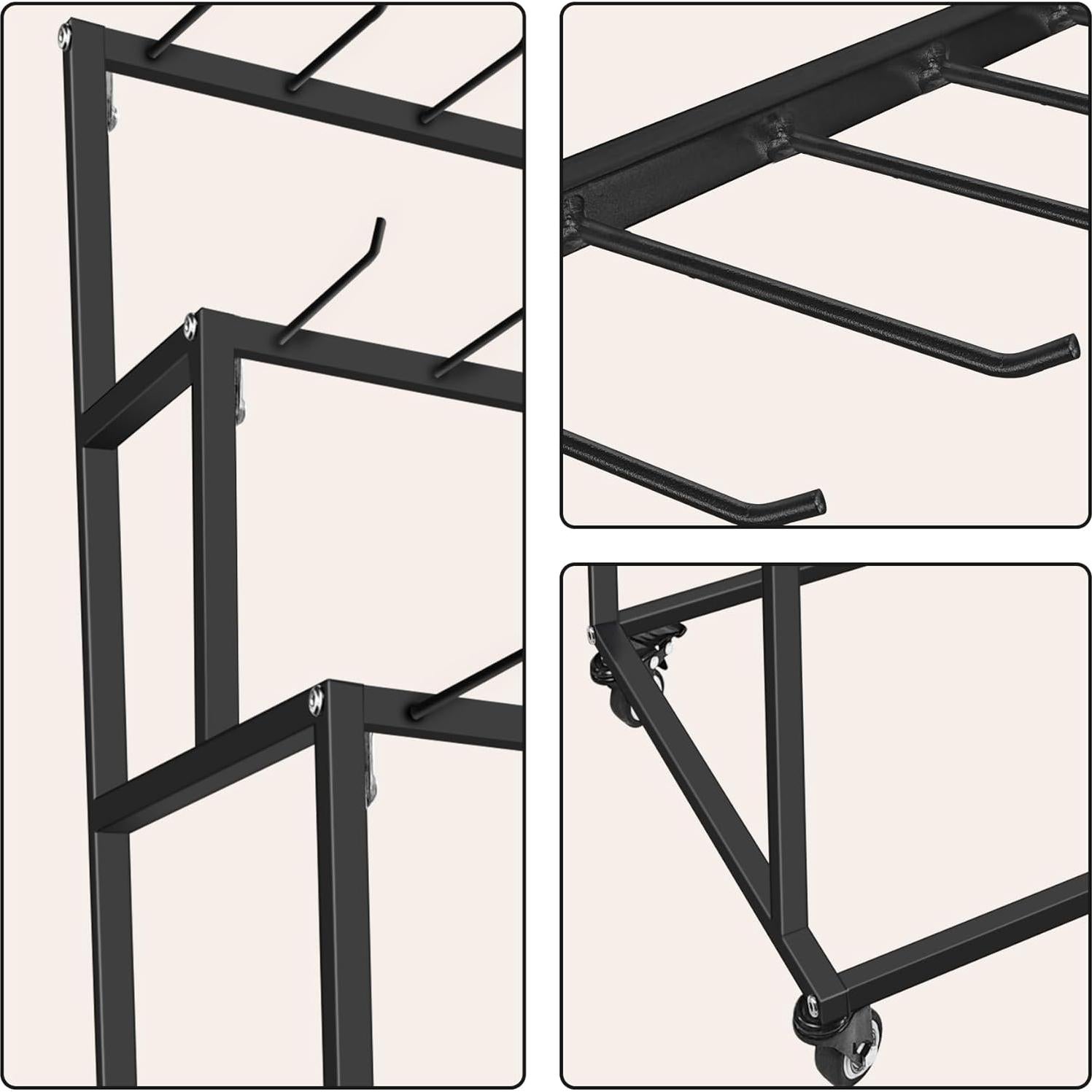 Organizador de Cinturones MikaYYeaga 3 Niveles 42 Ganchos Negro