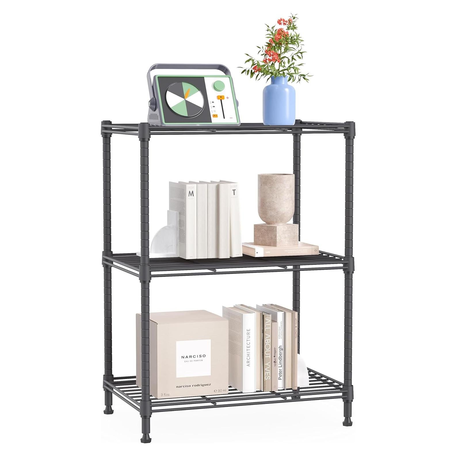 Estante de Alambre IZEUK 3 Niveles 45x30x67 cm Gris 204 kg