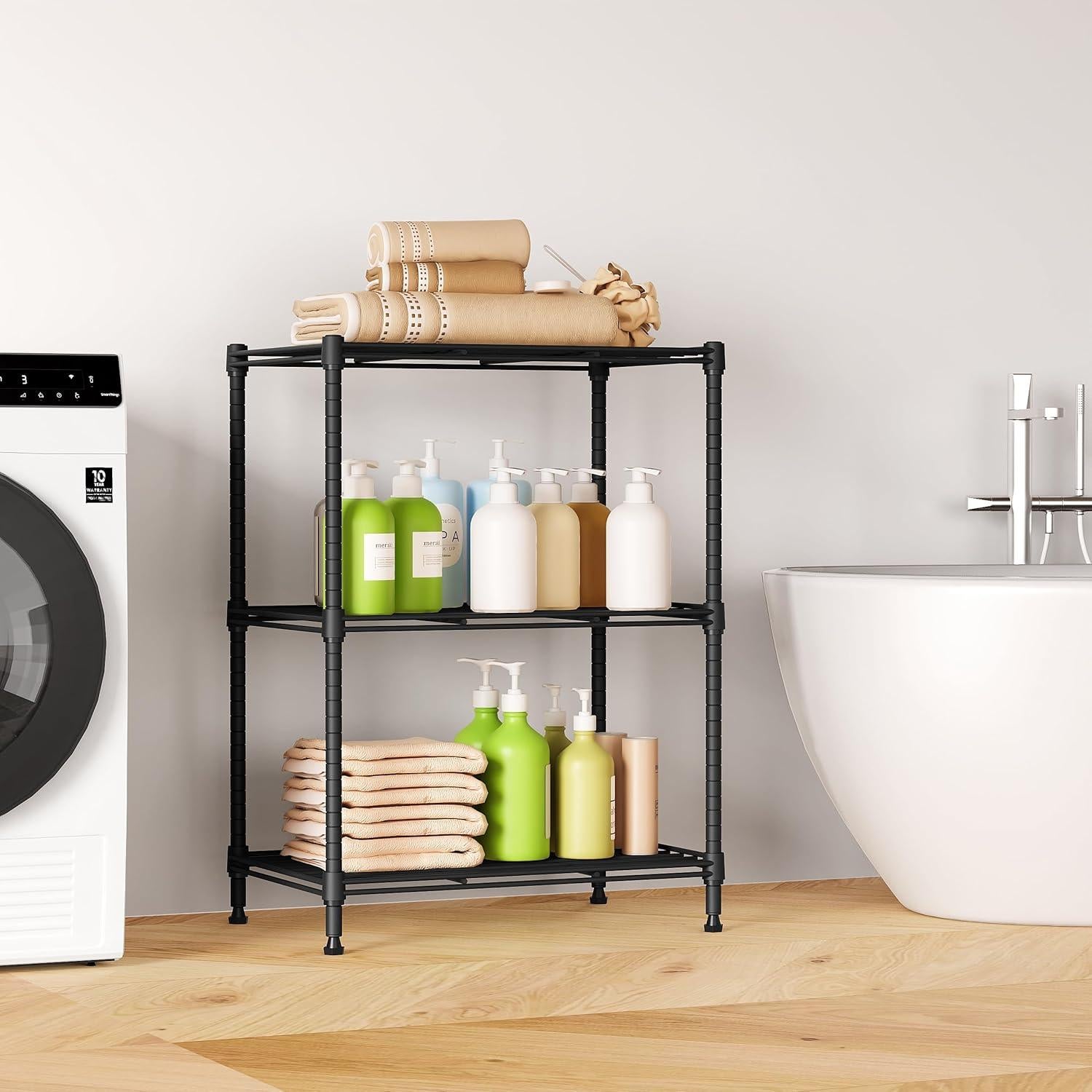 Estante de Alambre IZEUK 3 Niveles 45x30x67 cm Gris 204 kg