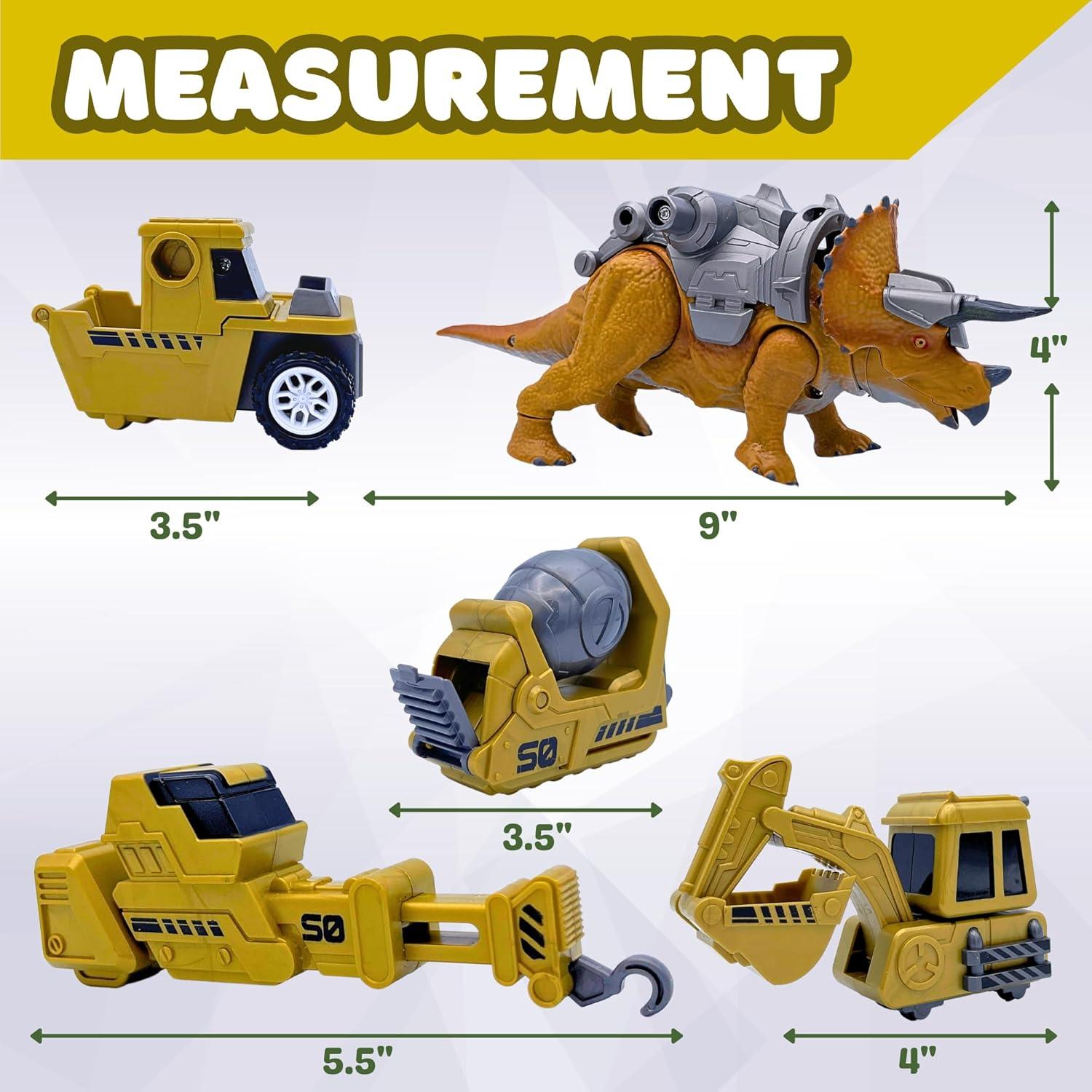 Set de Juguetes de Dinosaurios PlenPLAY T-Rex y Triceratops