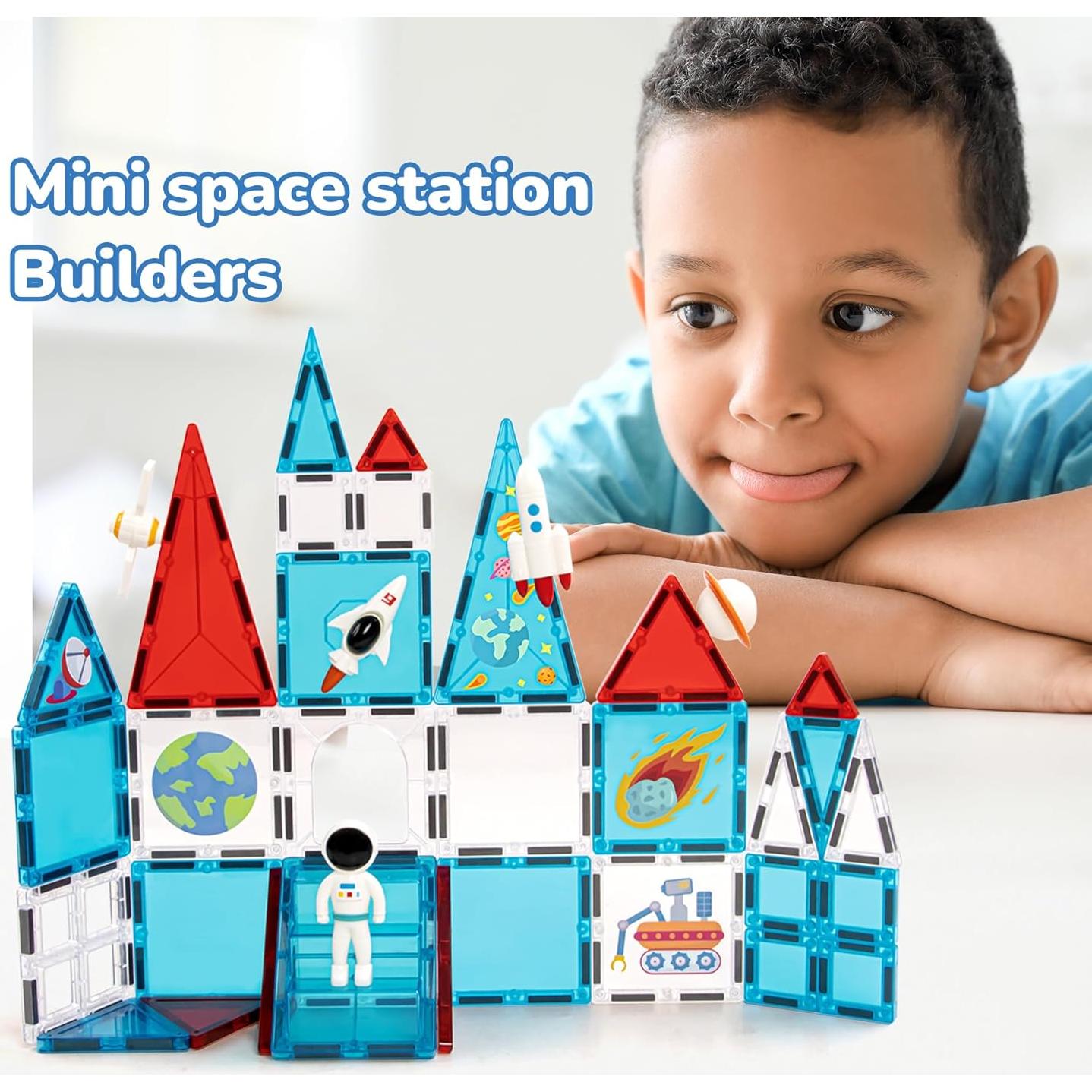 Azulejos Magnéticos de Construcción STEM MENYORD 39PCS