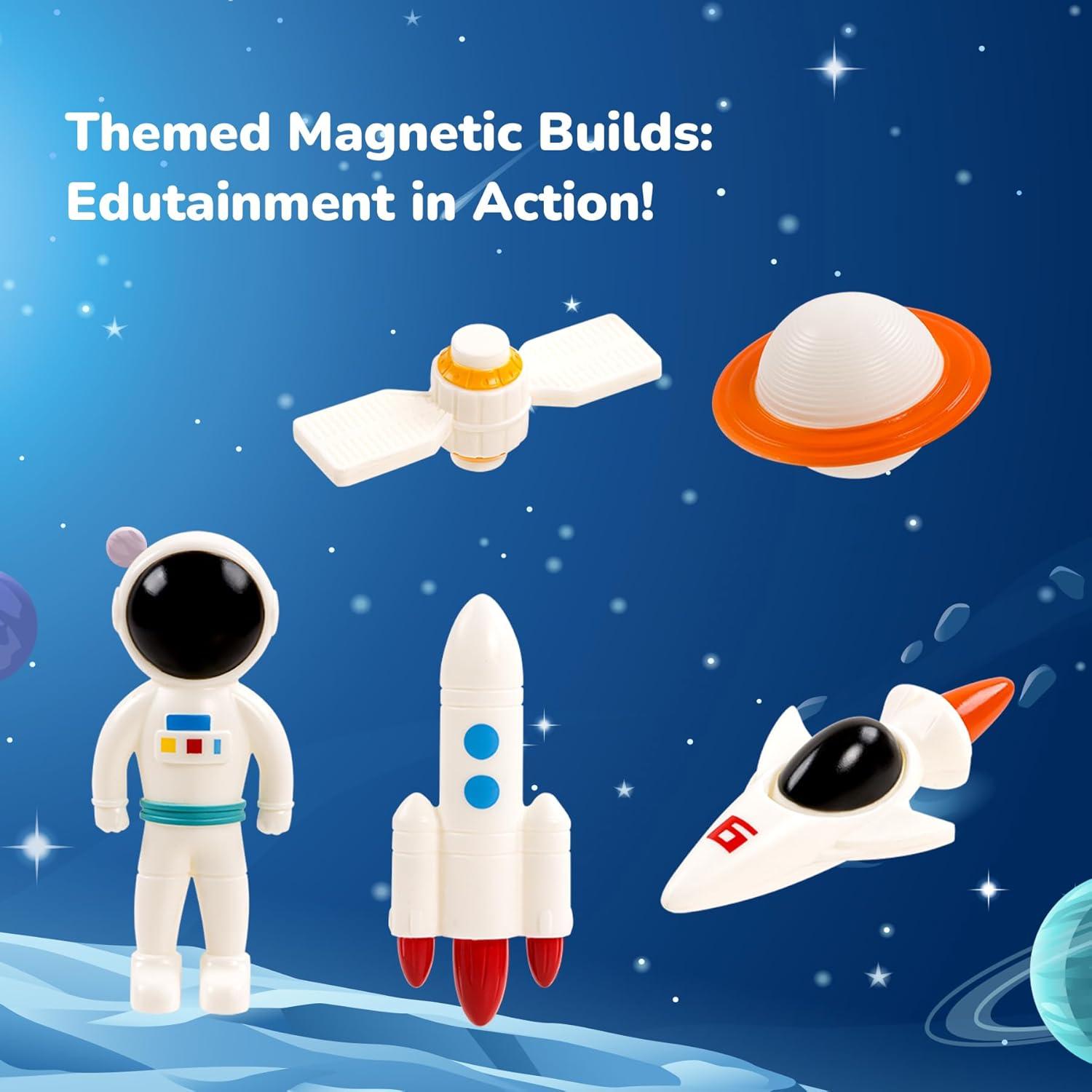 Azulejos Magnéticos de Construcción STEM MENYORD 39PCS