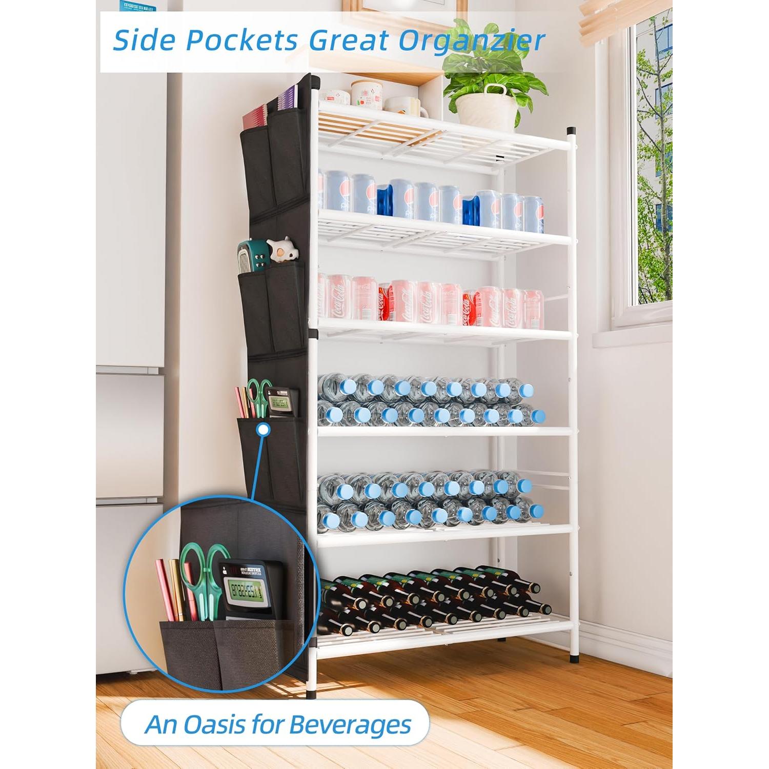 Estante de Zapatos de Metal MWQ 6 Niveles Blanco 68.58 cm