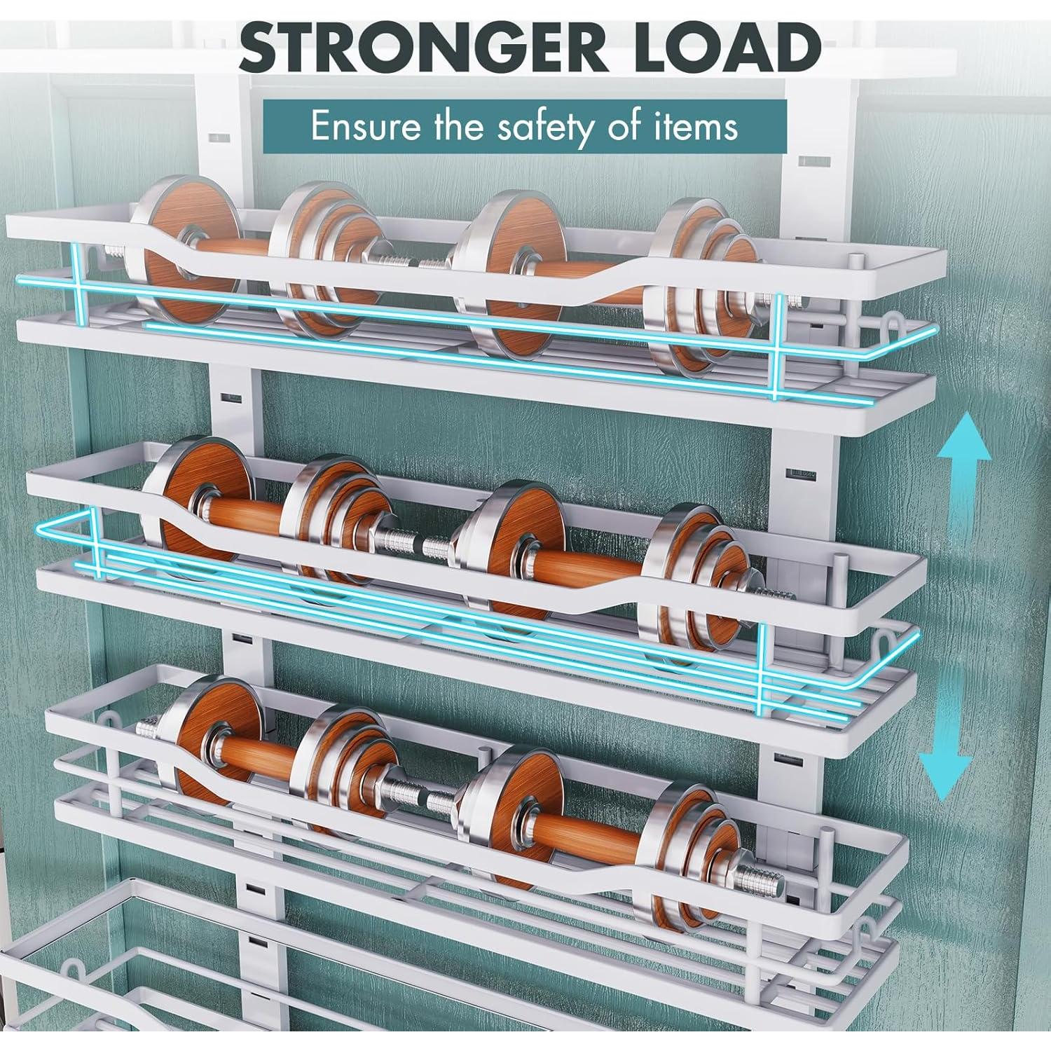 Organizador de despensa Eastherry 6 Niveles Blanco Metal