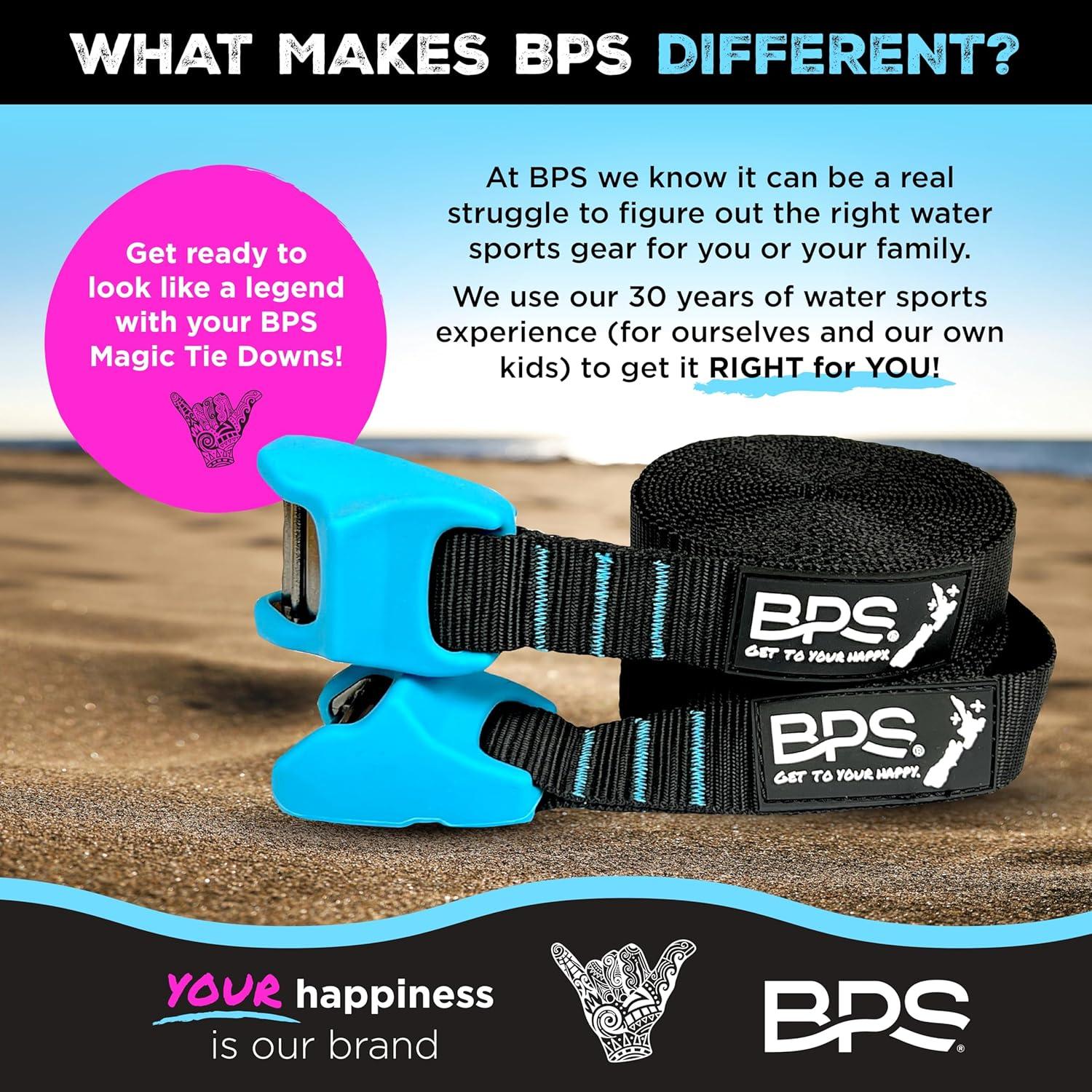 Correas de Amarre BPS 15 pies Mágicas 2-Pack Azul