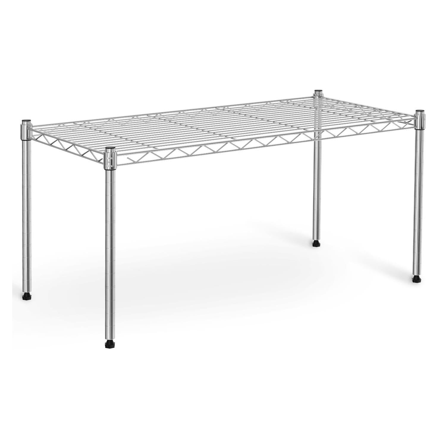 Estantería de Almacenamiento Simple Deluxe 1 Nivel 76x35x38 cm Cromo