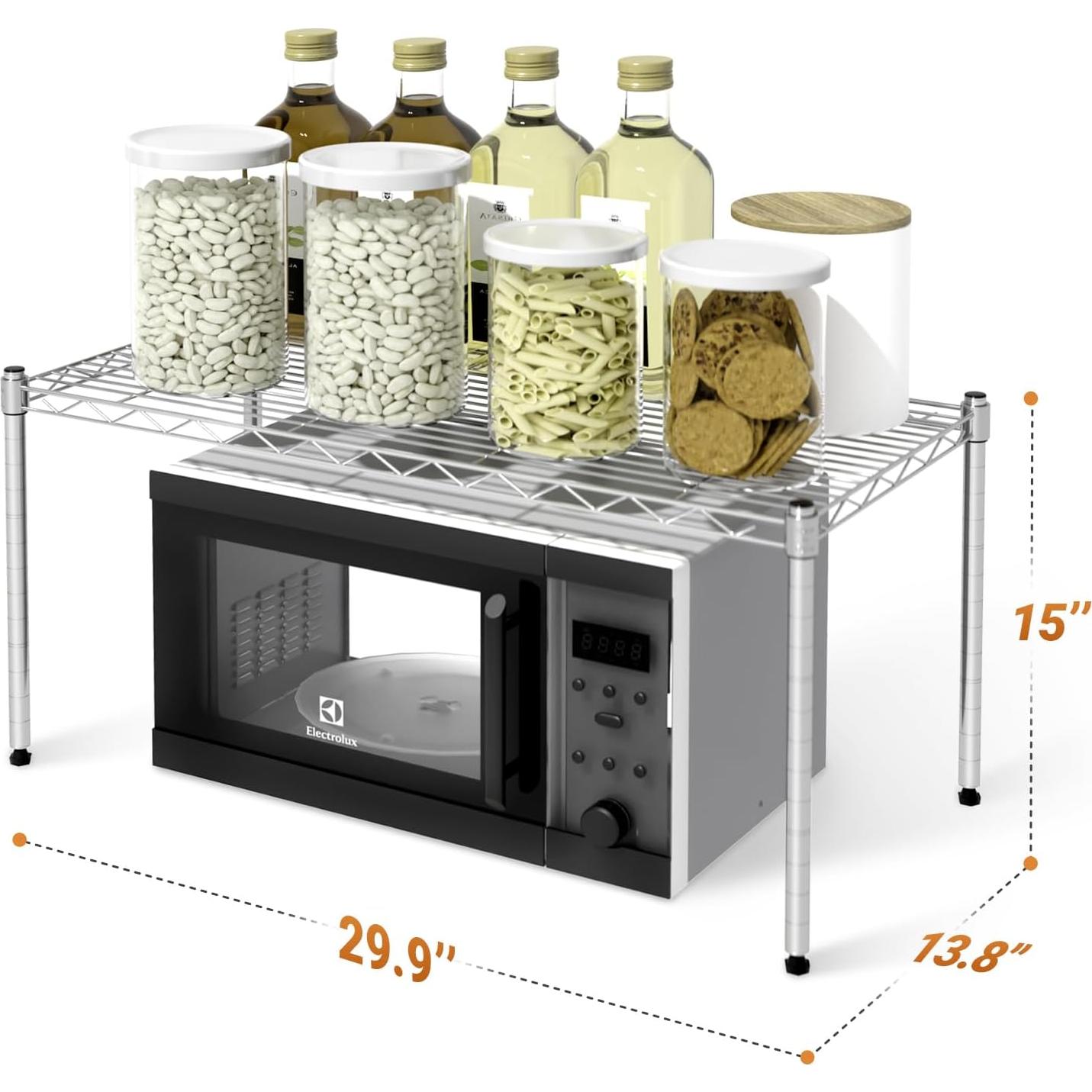 Estantería de Almacenamiento Simple Deluxe 1 Nivel 76x35x38 cm Cromo