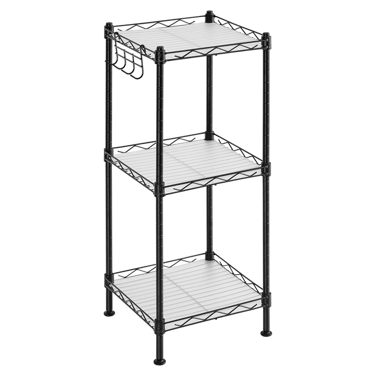 Estante de Baño SONGMICS 3 Niveles Ajustable Negro Tinta