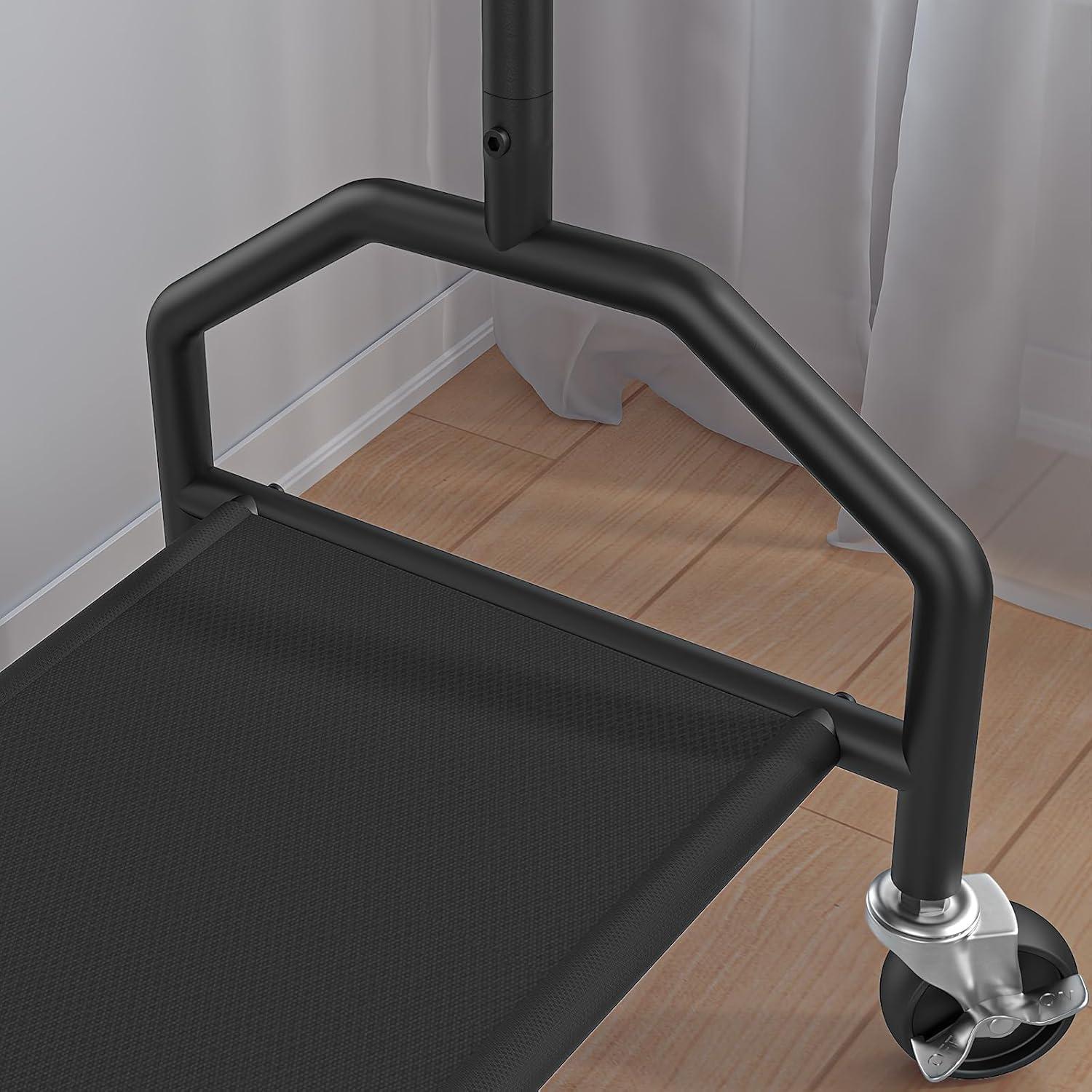 Perchero Doble Wiracks con Ruedas 130kg 87.6x40.1x200.7cm